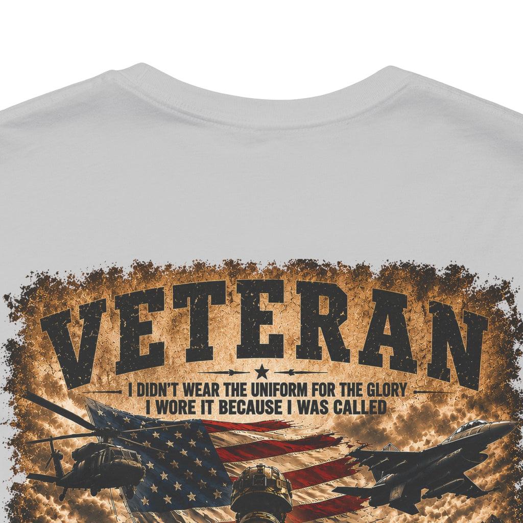 Veteran Dog Tags T-Shirt — 'I Am A Veteran' Patriotic Military Tribute Tee