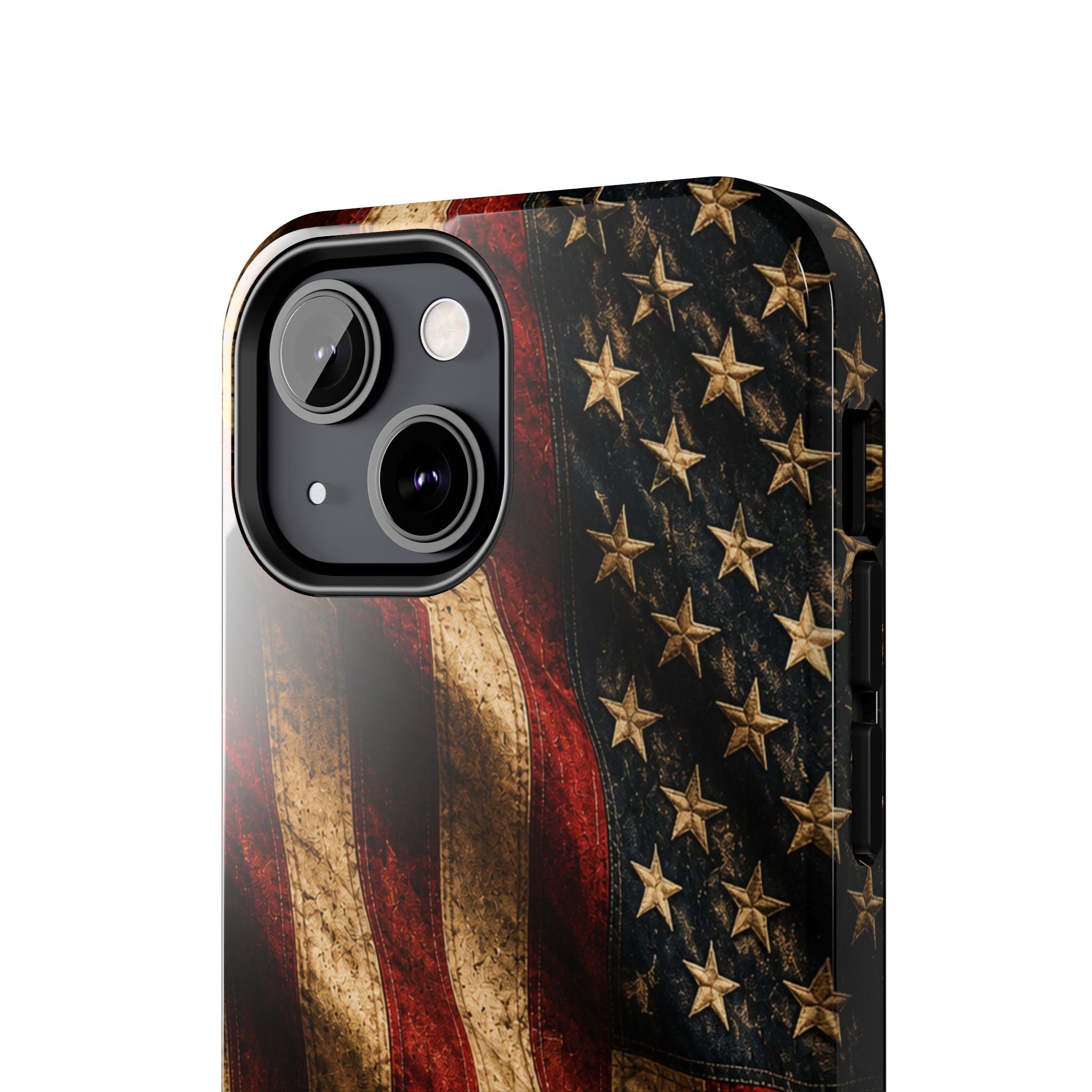 Distressed American Flag Tough Phone Case | Patriotic iPhone Cover