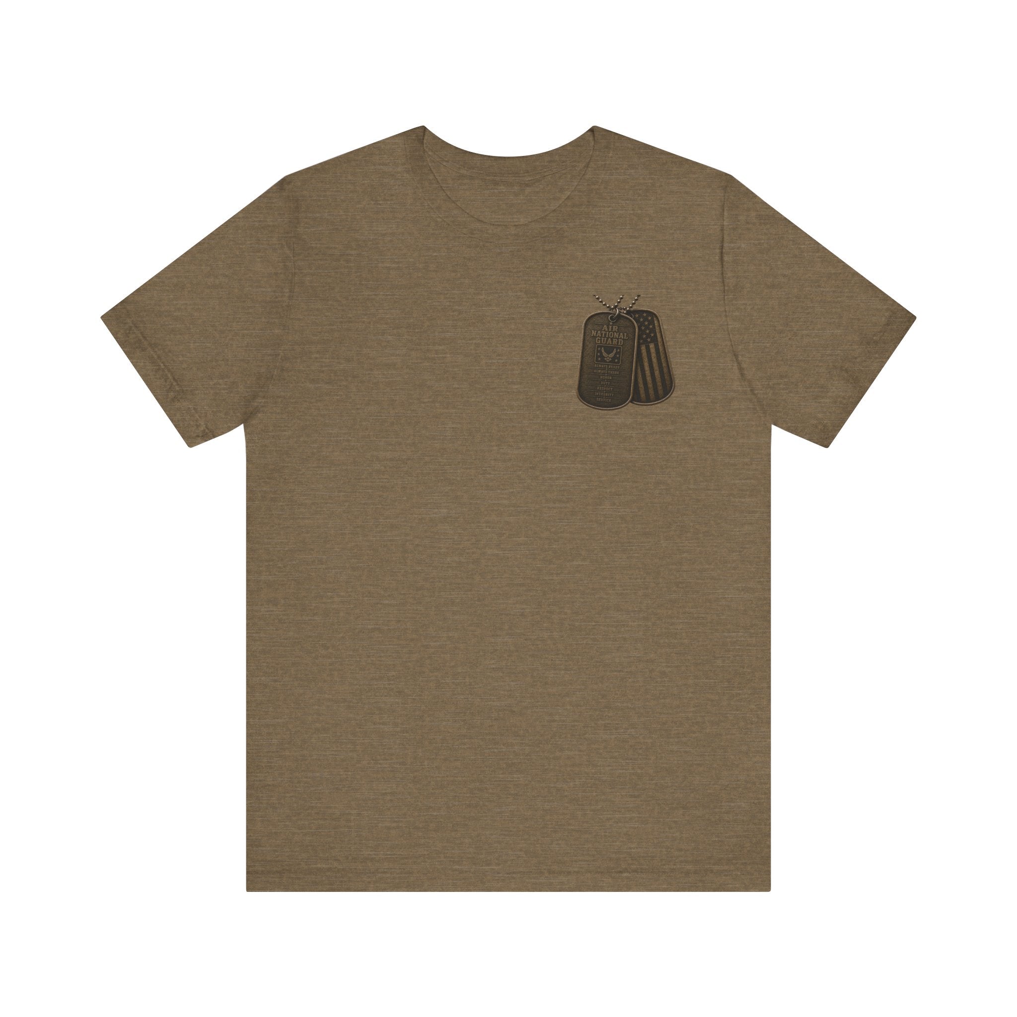 Air National Guard Graphic Tee — Military Dog Tags Veteran Tribute T-Shirt