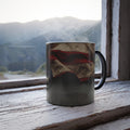 American Flag Color-Changing Mug — 11oz Heat Reveal Patriotic Coffee Cup