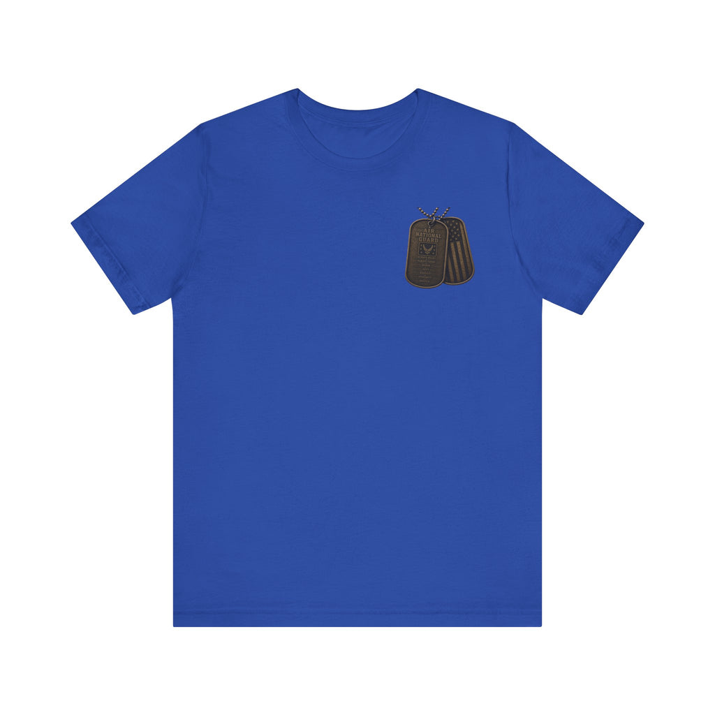 Air National Guard Graphic Tee — Military Dog Tags Veteran Tribute T-Shirt