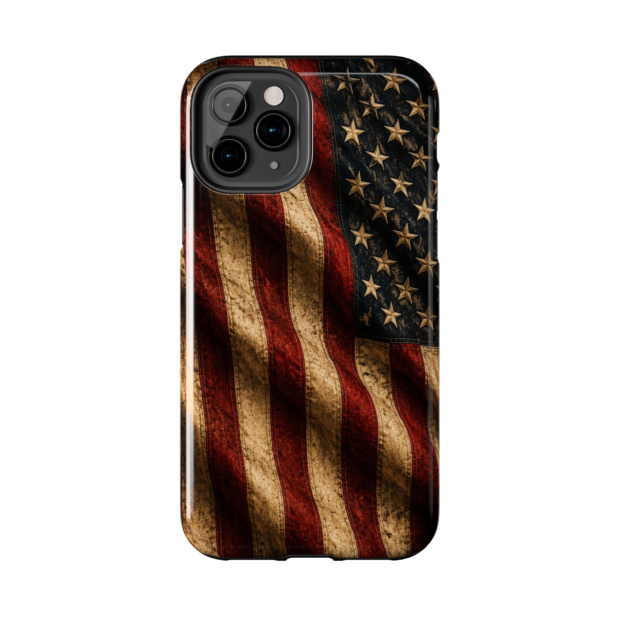 Distressed American Flag Tough Phone Case | Patriotic iPhone Cover