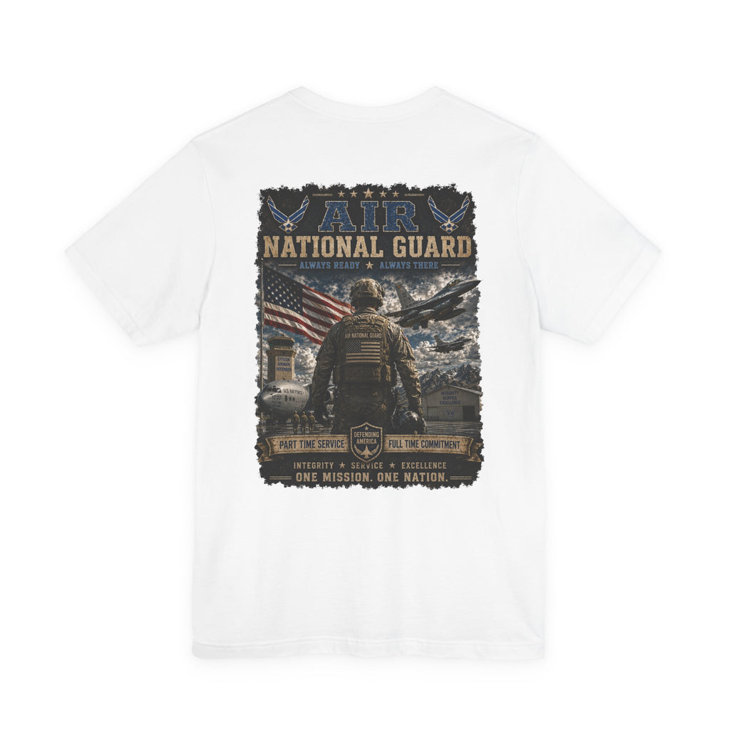 Air National Guard Graphic Tee — Military Dog Tags Veteran Tribute T-Shirt