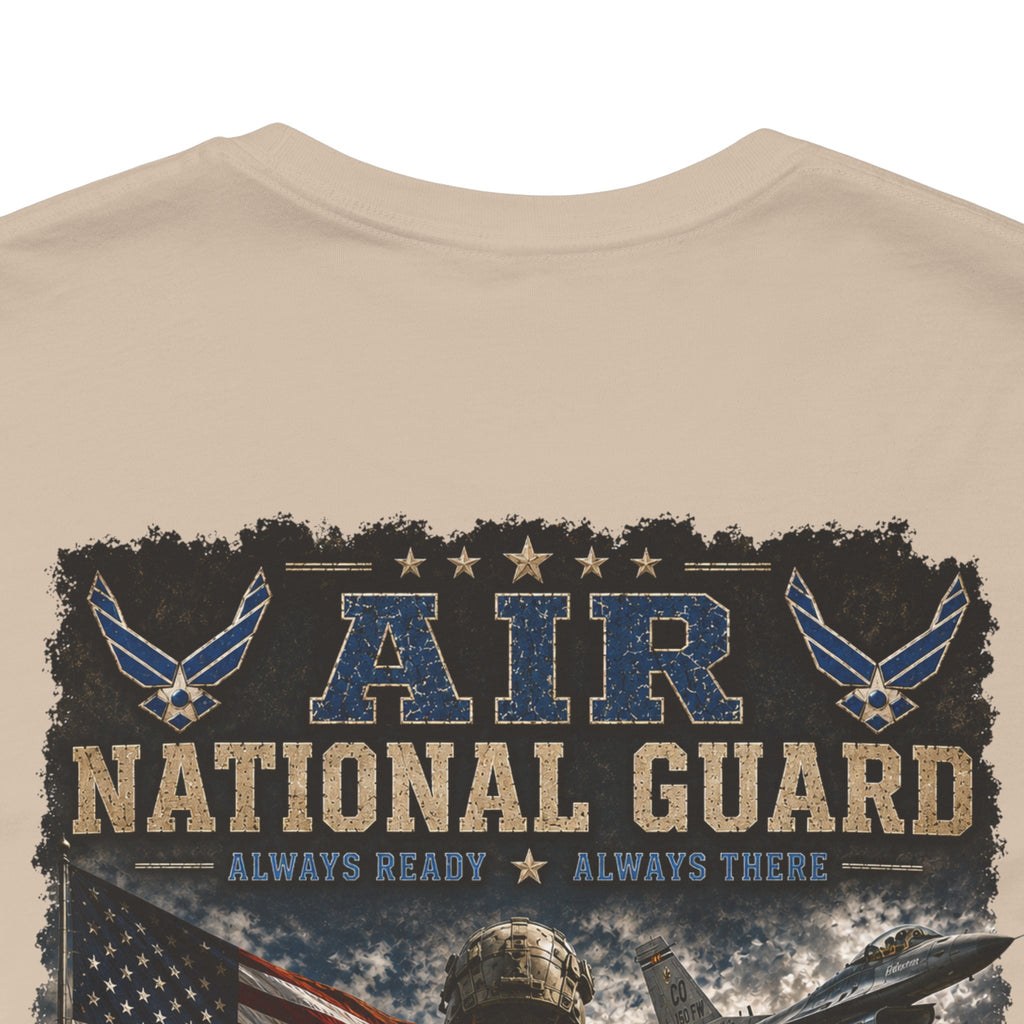 Air National Guard Graphic Tee — Military Dog Tags Veteran Tribute T-Shirt