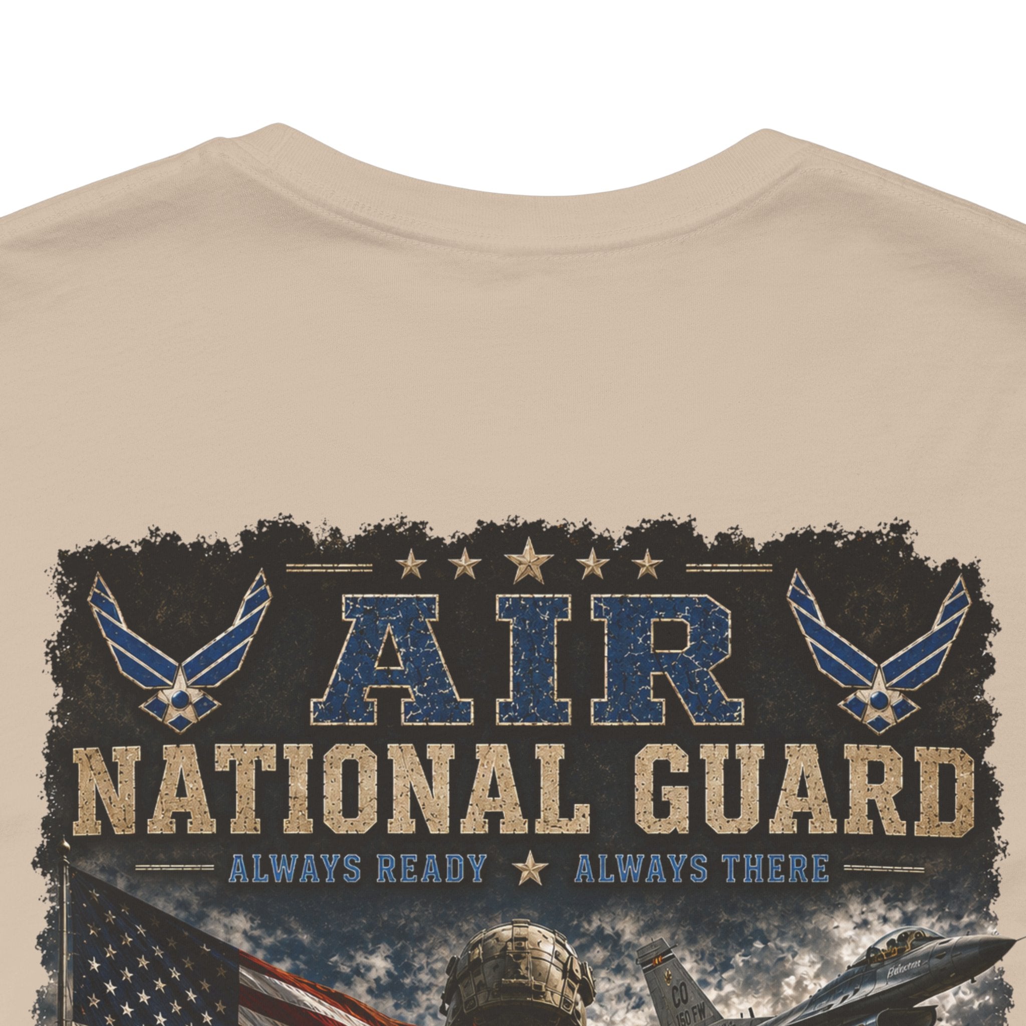 Air National Guard Graphic Tee — Military Dog Tags Veteran Tribute T-Shirt