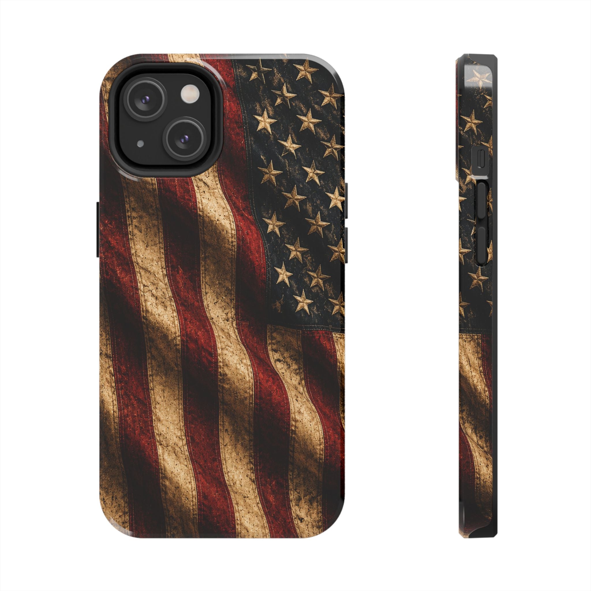Distressed American Flag Tough Phone Case | Patriotic iPhone Cover