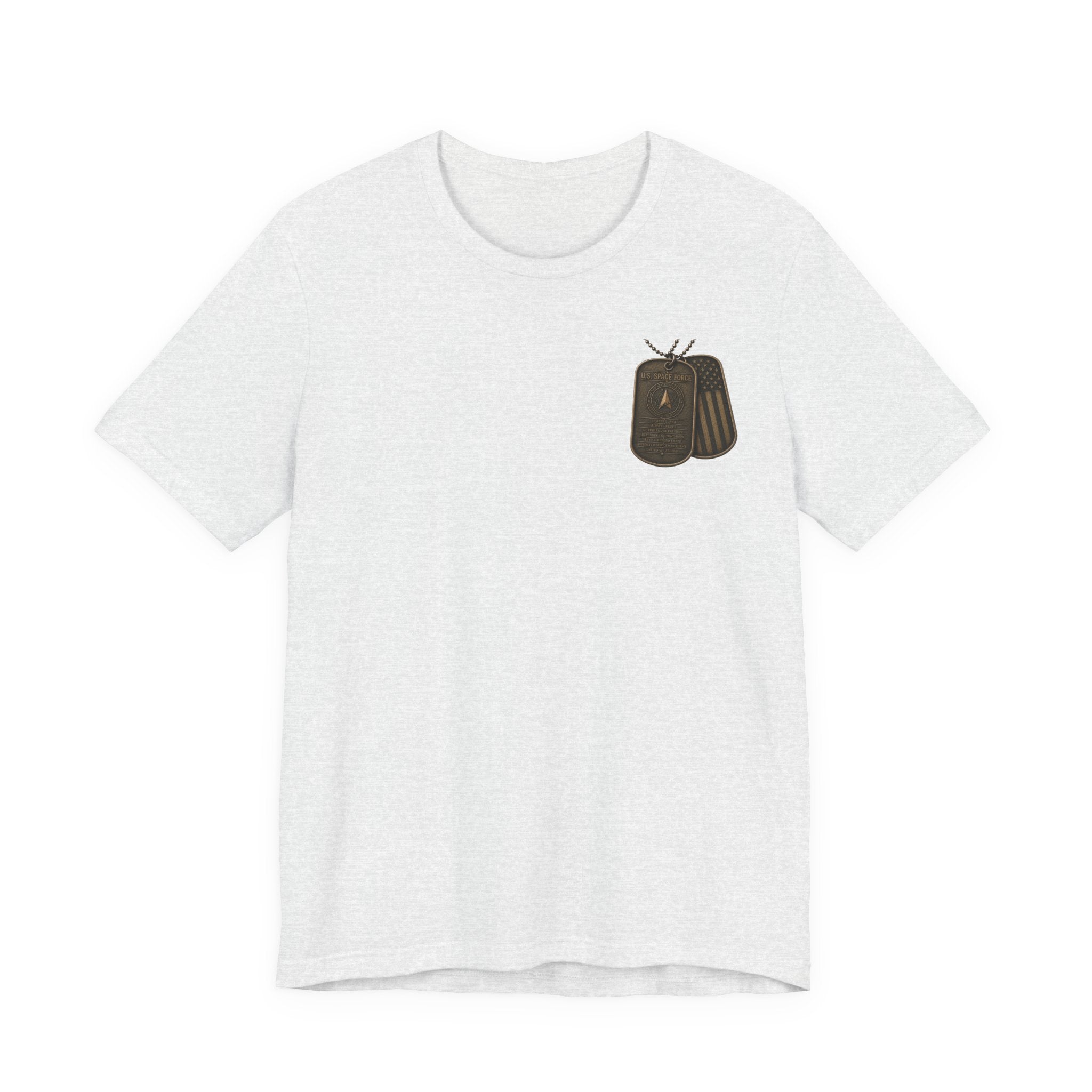 Space Force Graphic Tee — Military Dog Tags T-Shirt