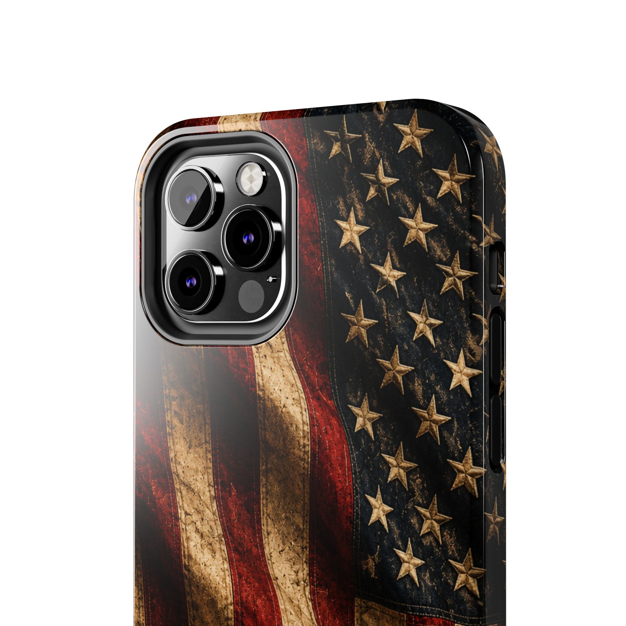 Distressed American Flag Tough Phone Case | Patriotic iPhone Cover