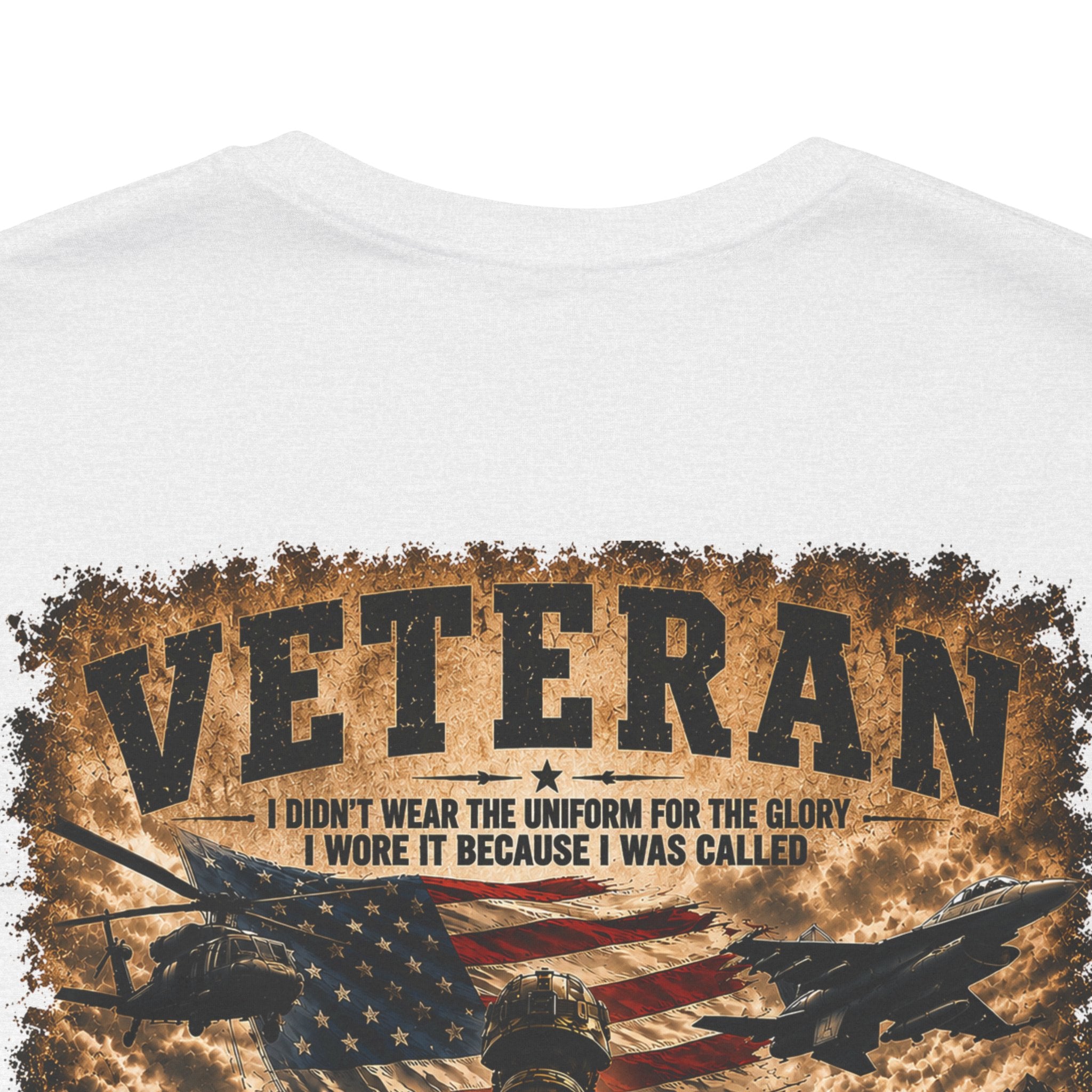 Veteran Dog Tags T-Shirt — 'I Am A Veteran' Patriotic Military Tribute Tee