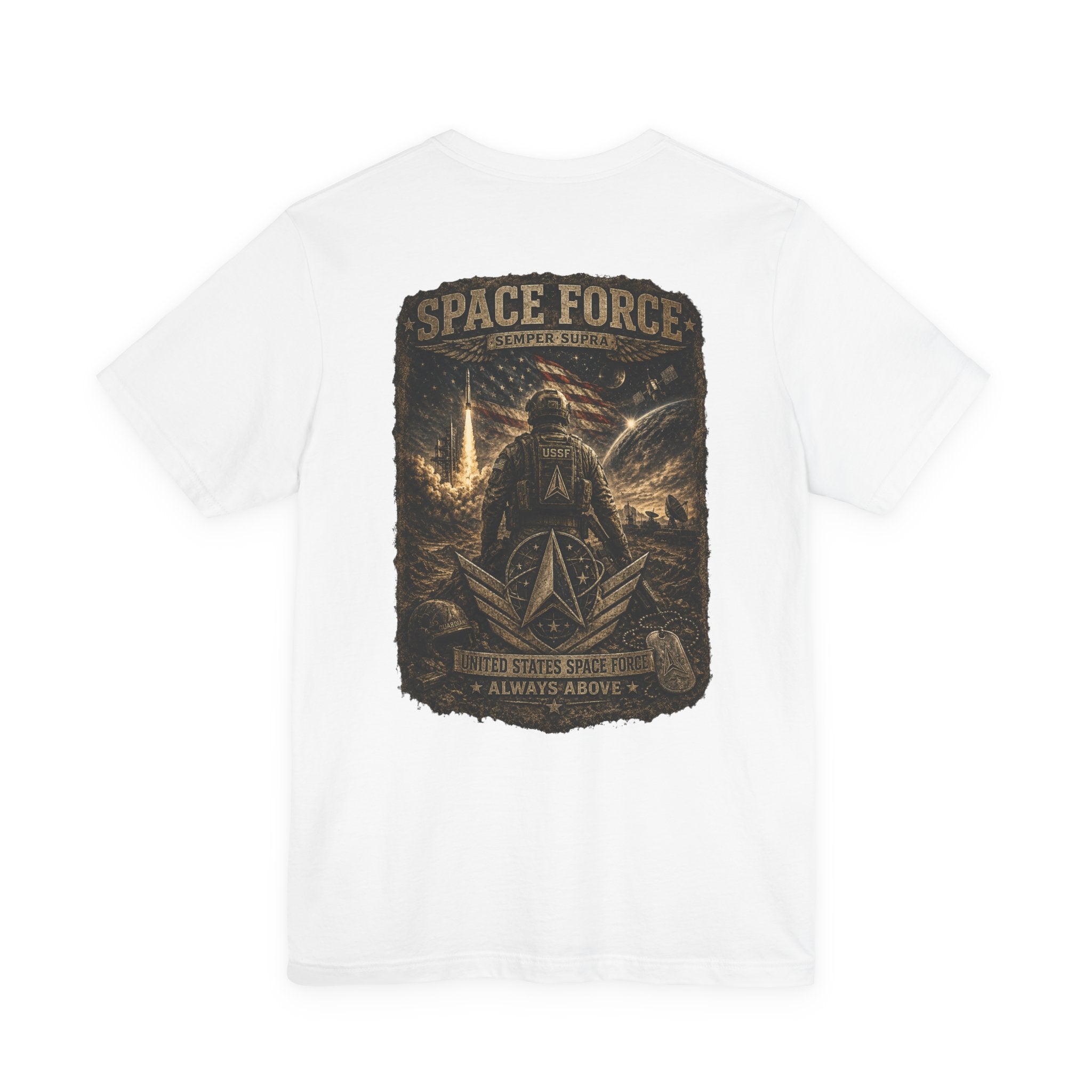Space Force Graphic Tee — Military Dog Tags T-Shirt