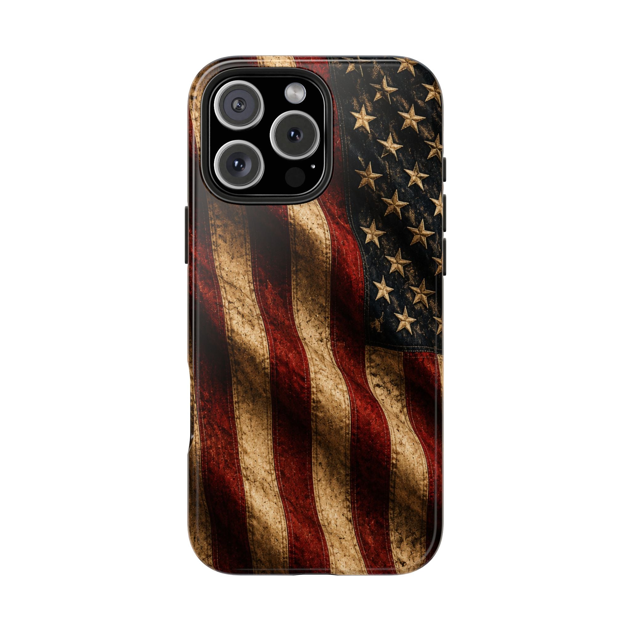 Distressed American Flag Tough Phone Case | Patriotic iPhone Cover