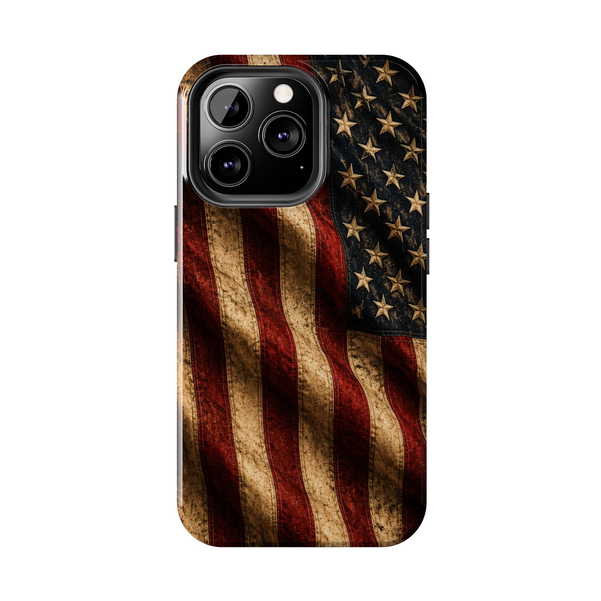 Distressed American Flag Tough Phone Case | Patriotic iPhone Cover