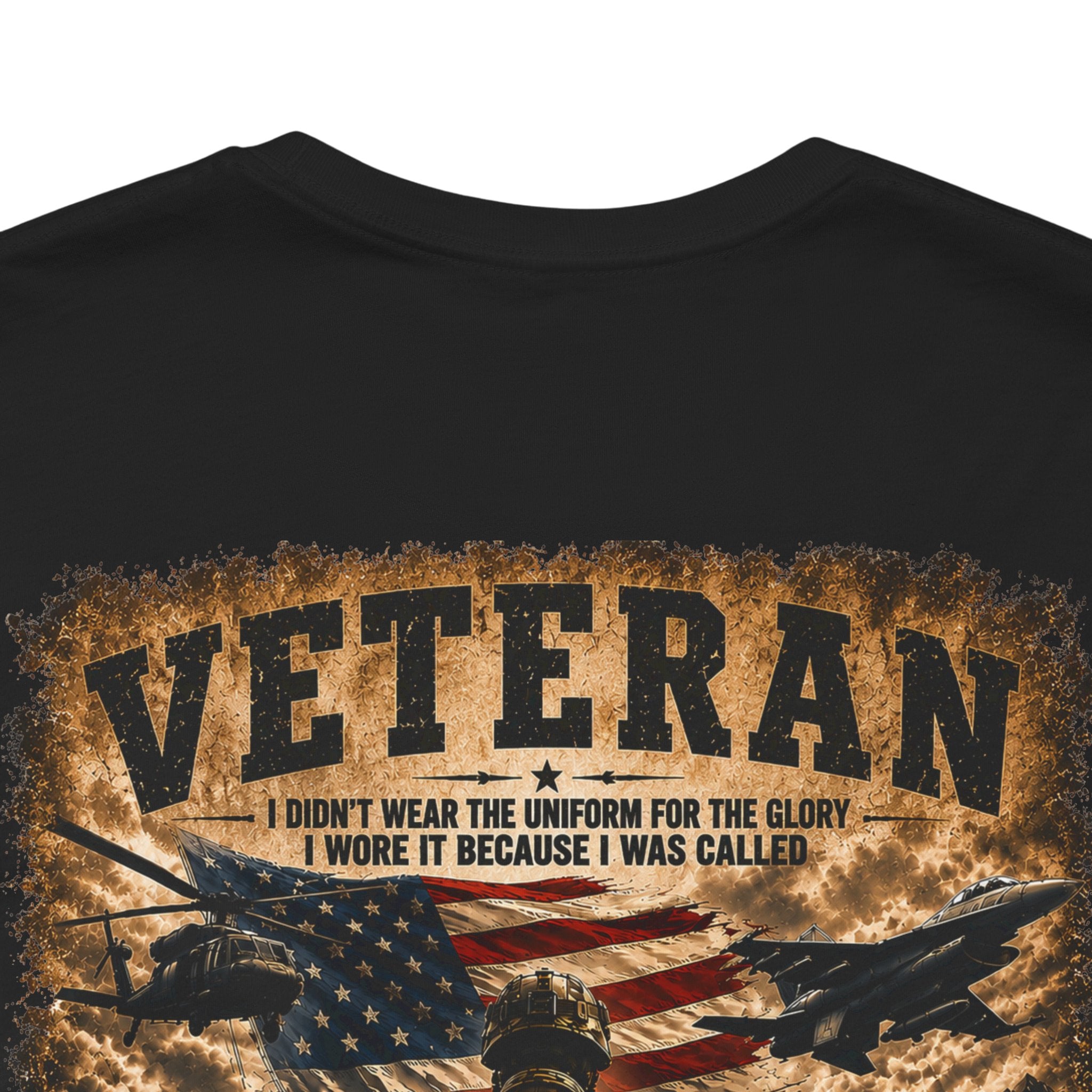 Veteran Dog Tags T-Shirt — 'I Am A Veteran' Patriotic Military Tribute Tee