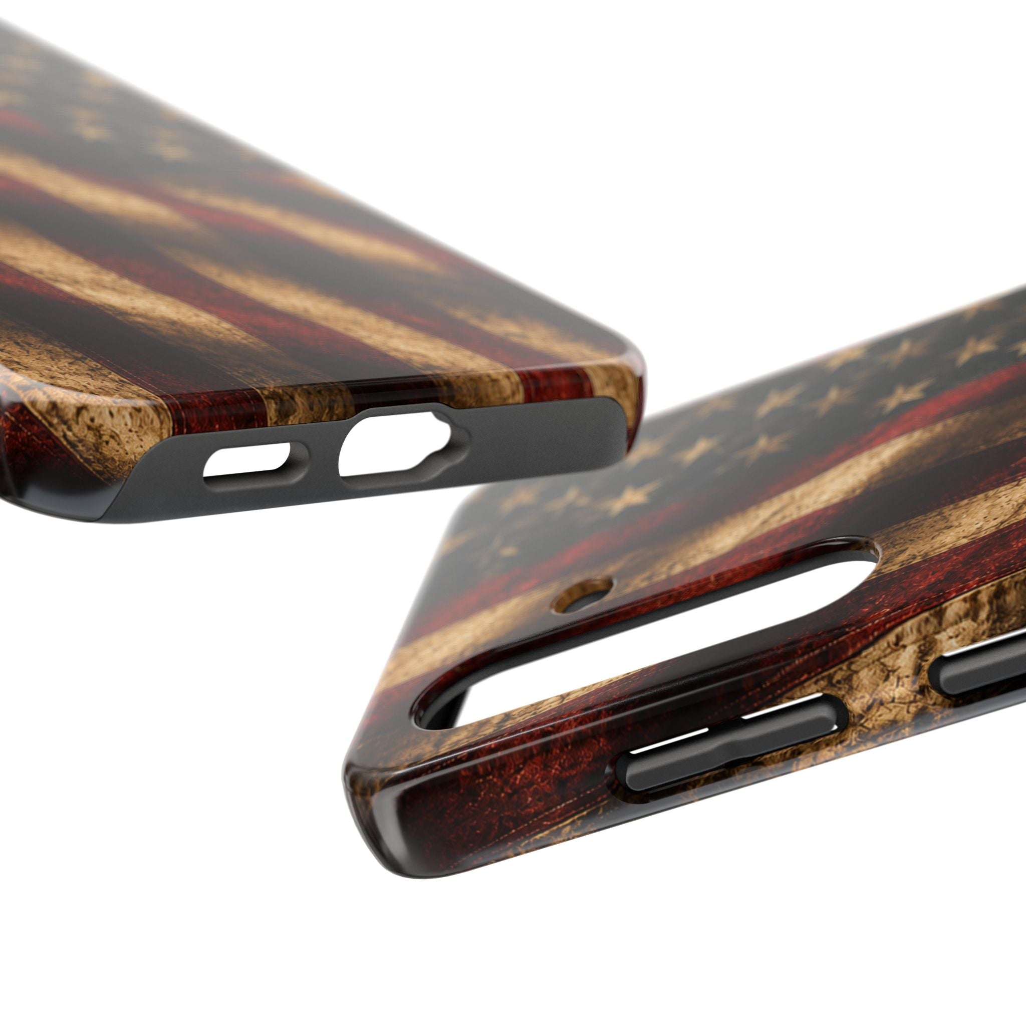 Distressed American Flag Tough Phone Case | Patriotic iPhone Cover