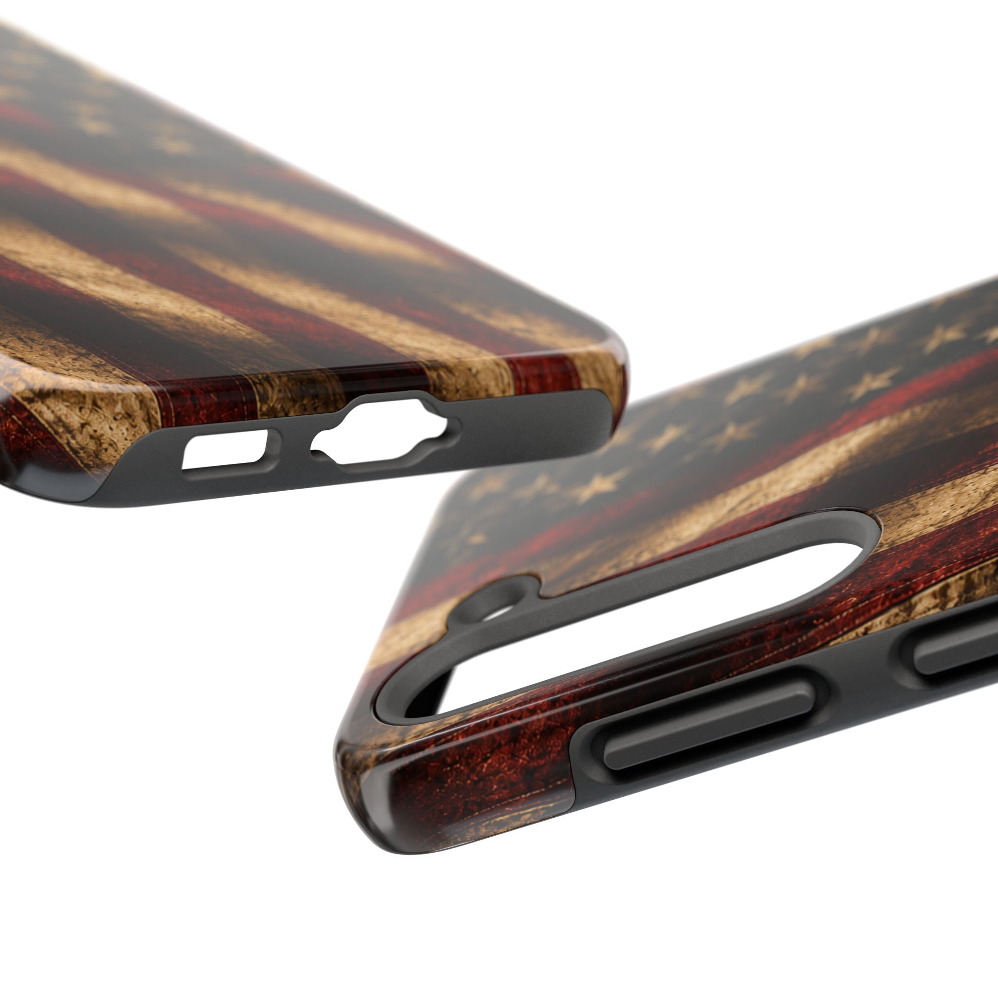 Distressed American Flag Tough Phone Case | Patriotic iPhone Cover