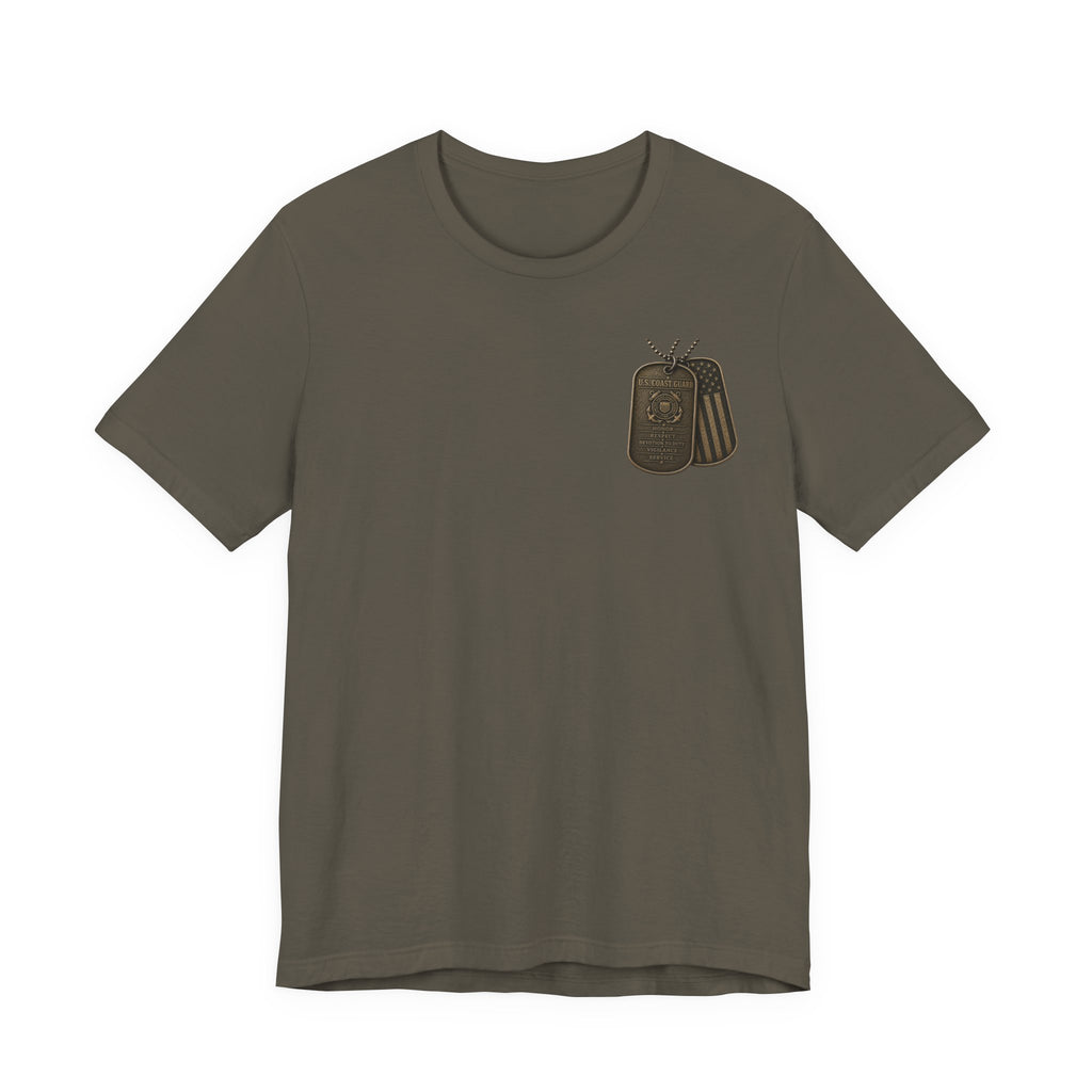 U.S. Coast Guard Veteran Tee | Dog Tags Graphic T-Shirt
