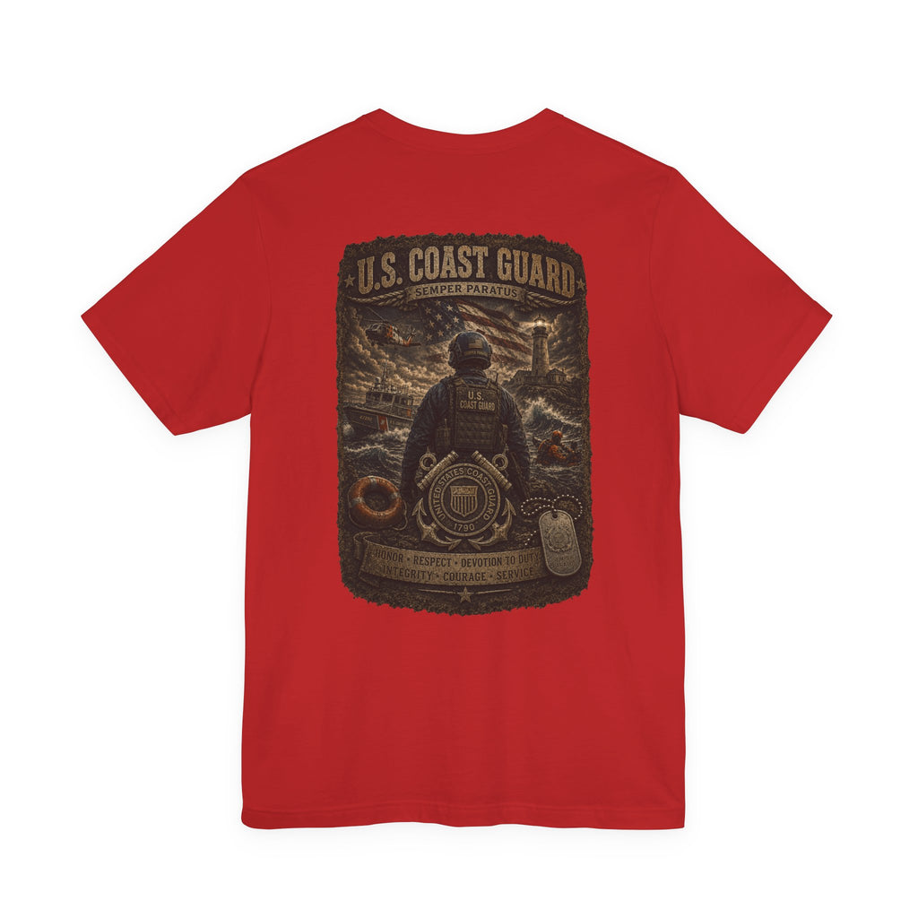 U.S. Coast Guard Veteran Tee | Dog Tags Graphic T-Shirt