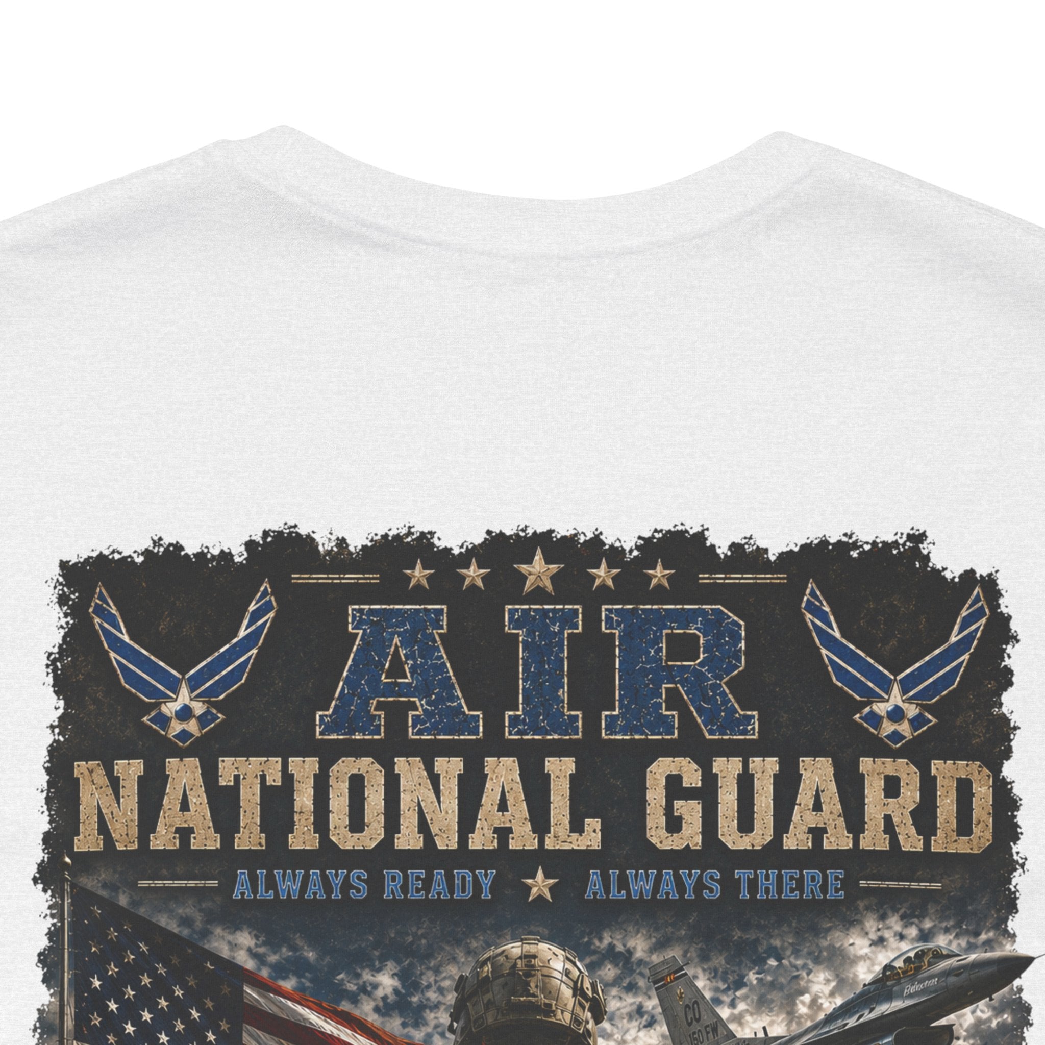 Air National Guard Graphic Tee — Military Dog Tags Veteran Tribute T-Shirt