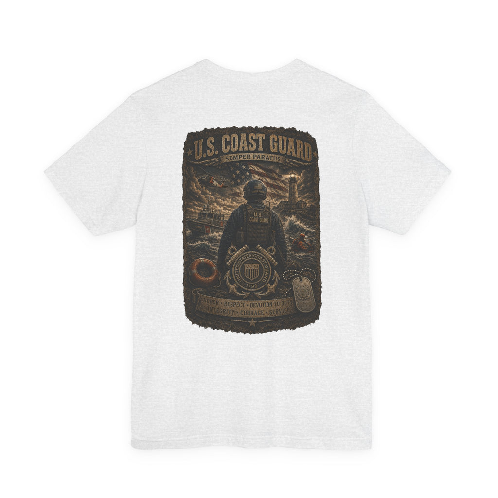 U.S. Coast Guard Veteran Tee | Dog Tags Graphic T-Shirt