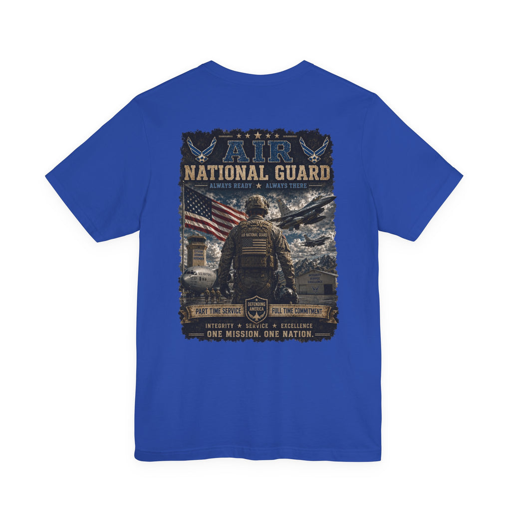 Air National Guard Graphic Tee — Military Dog Tags Veteran Tribute T-Shirt