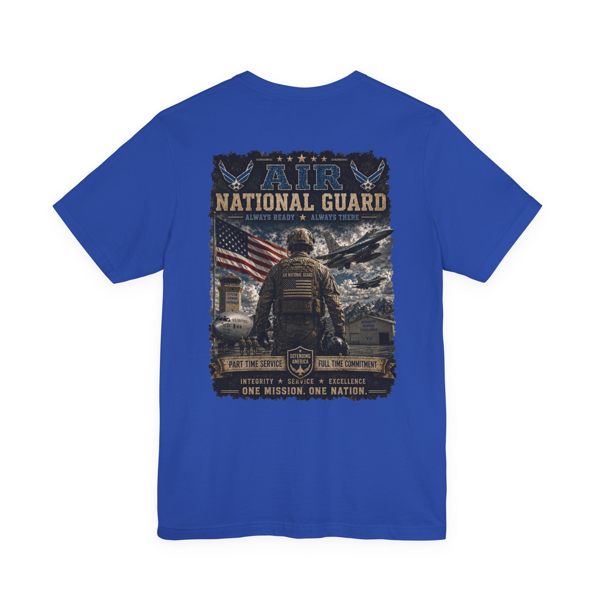 Air National Guard Graphic Tee — Military Dog Tags Veteran Tribute T-Shirt