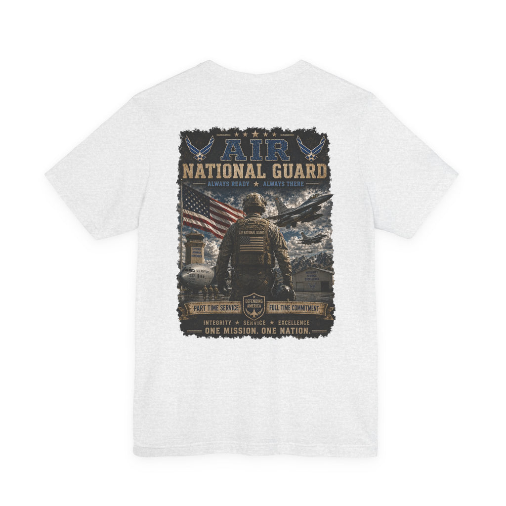 Air National Guard Graphic Tee — Military Dog Tags Veteran Tribute T-Shirt
