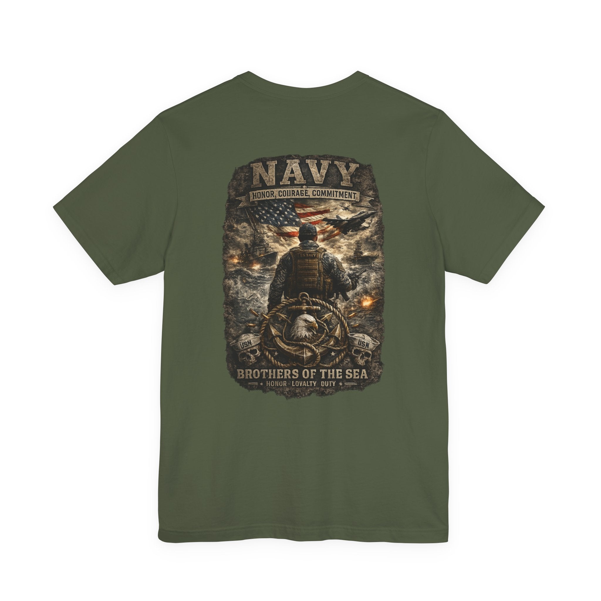 Navy Brothers of the Sea T-Shirt | Military Dog Tags Graphic