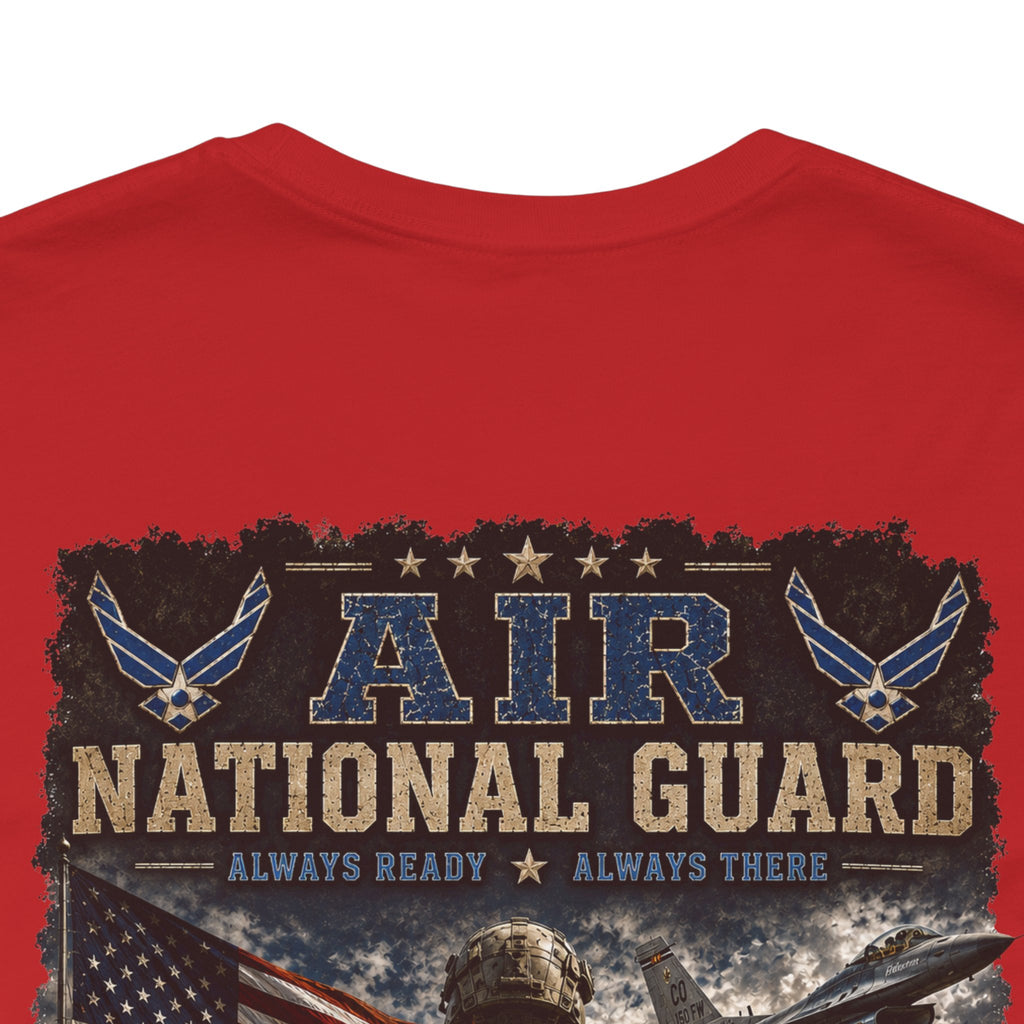 Air National Guard Graphic Tee — Military Dog Tags Veteran Tribute T-Shirt