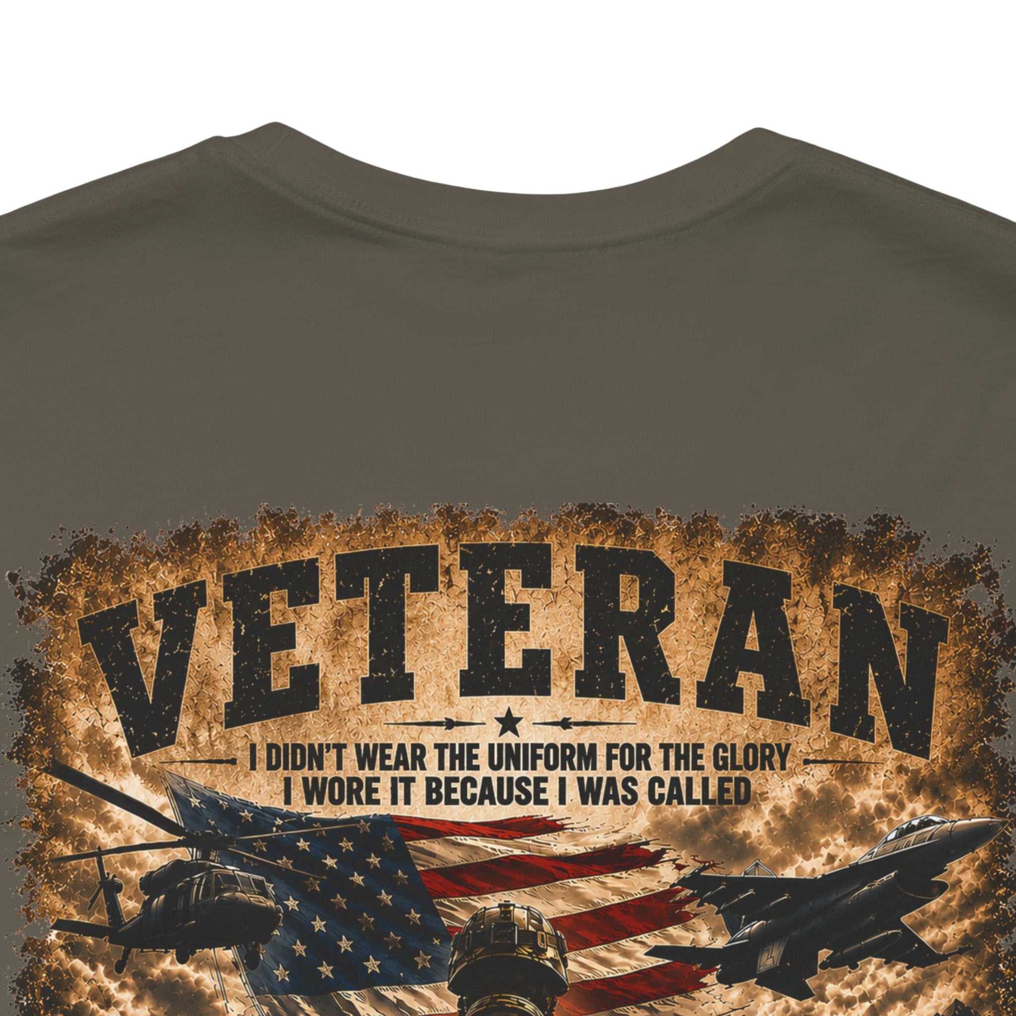Veteran Dog Tags T-Shirt — 'I Am A Veteran' Patriotic Military Tribute Tee