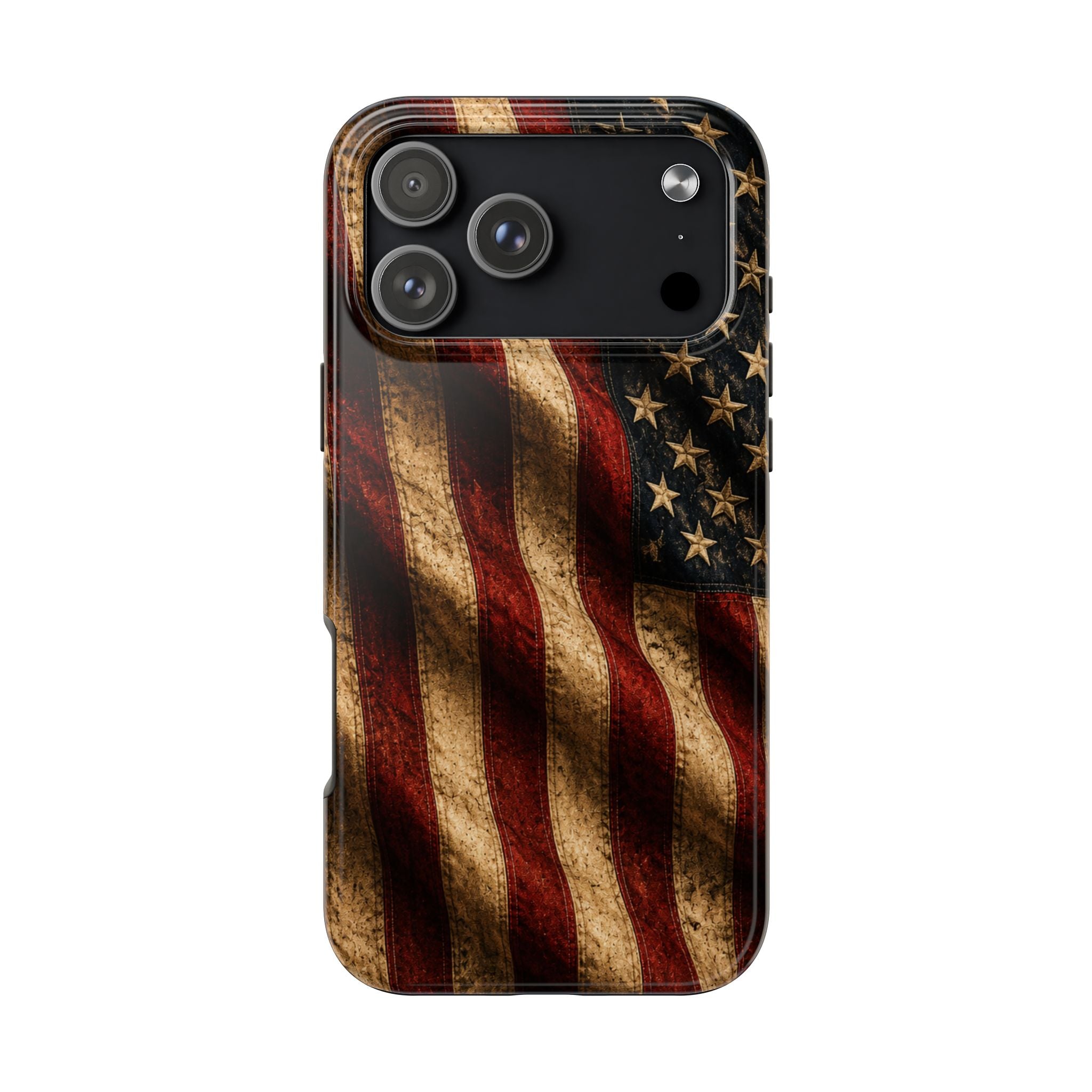 Distressed American Flag Tough Phone Case | Patriotic iPhone Cover