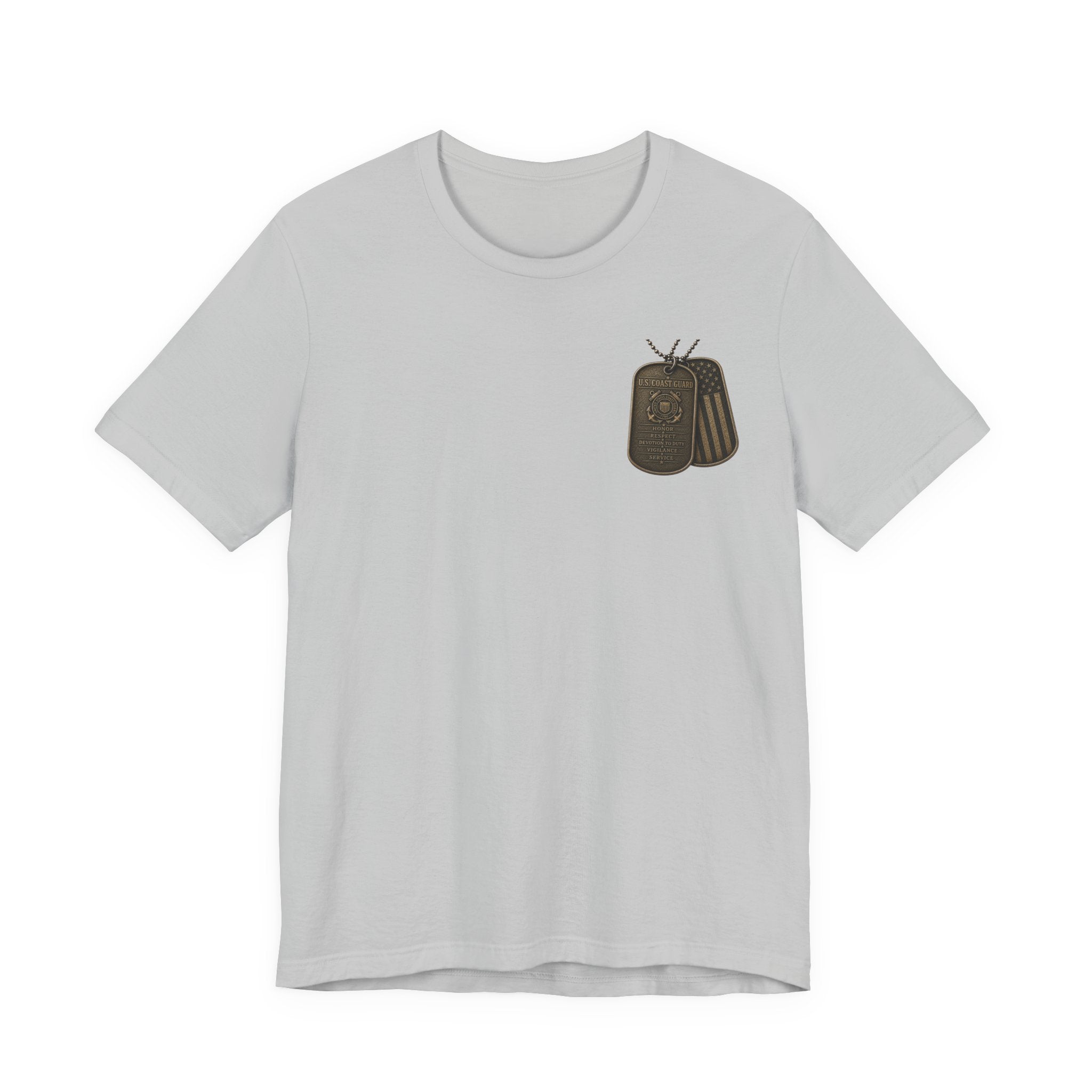 U.S. Coast Guard Veteran Tee | Dog Tags Graphic T-Shirt