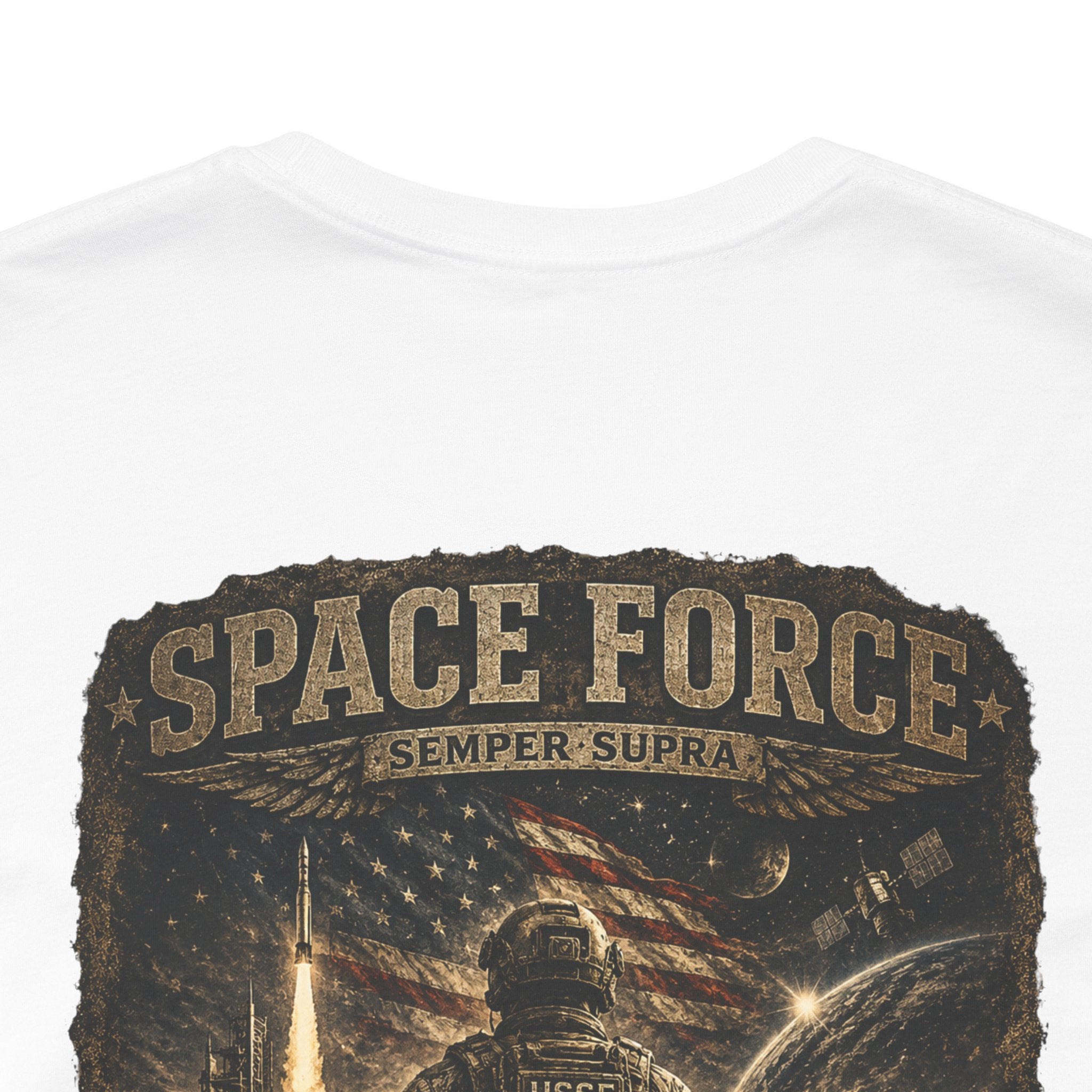 Space Force Graphic Tee — Military Dog Tags T-Shirt