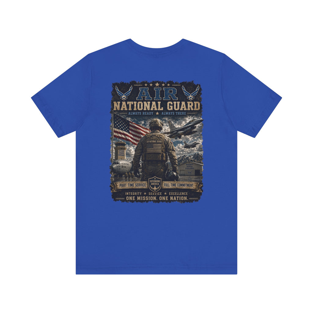 Air National Guard Graphic Tee — Military Dog Tags Veteran Tribute T-Shirt