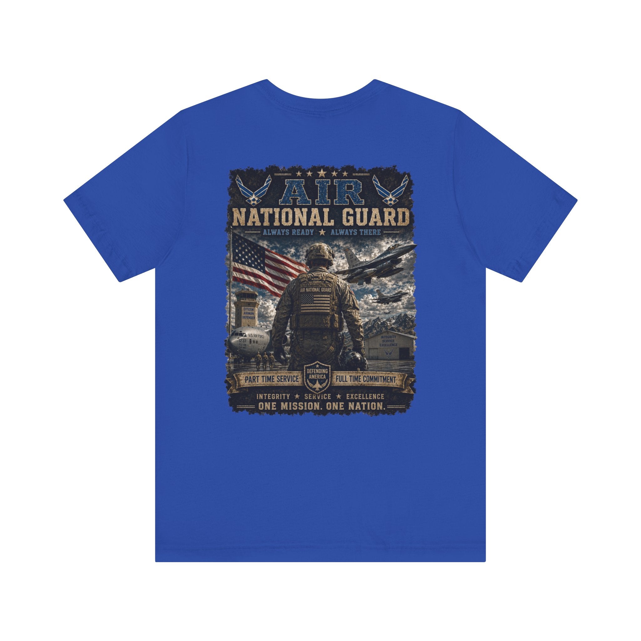 Air National Guard Graphic Tee — Military Dog Tags Veteran Tribute T-Shirt