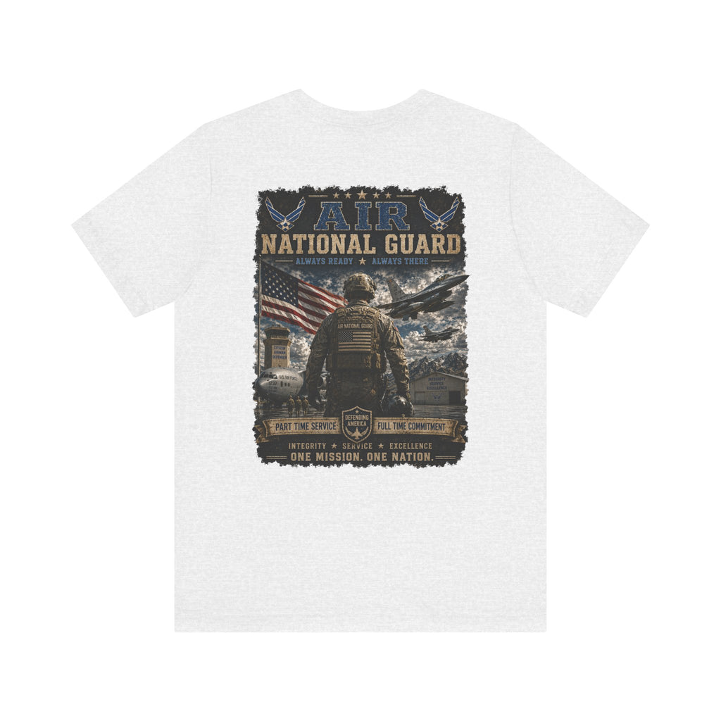 Air National Guard Graphic Tee — Military Dog Tags Veteran Tribute T-Shirt