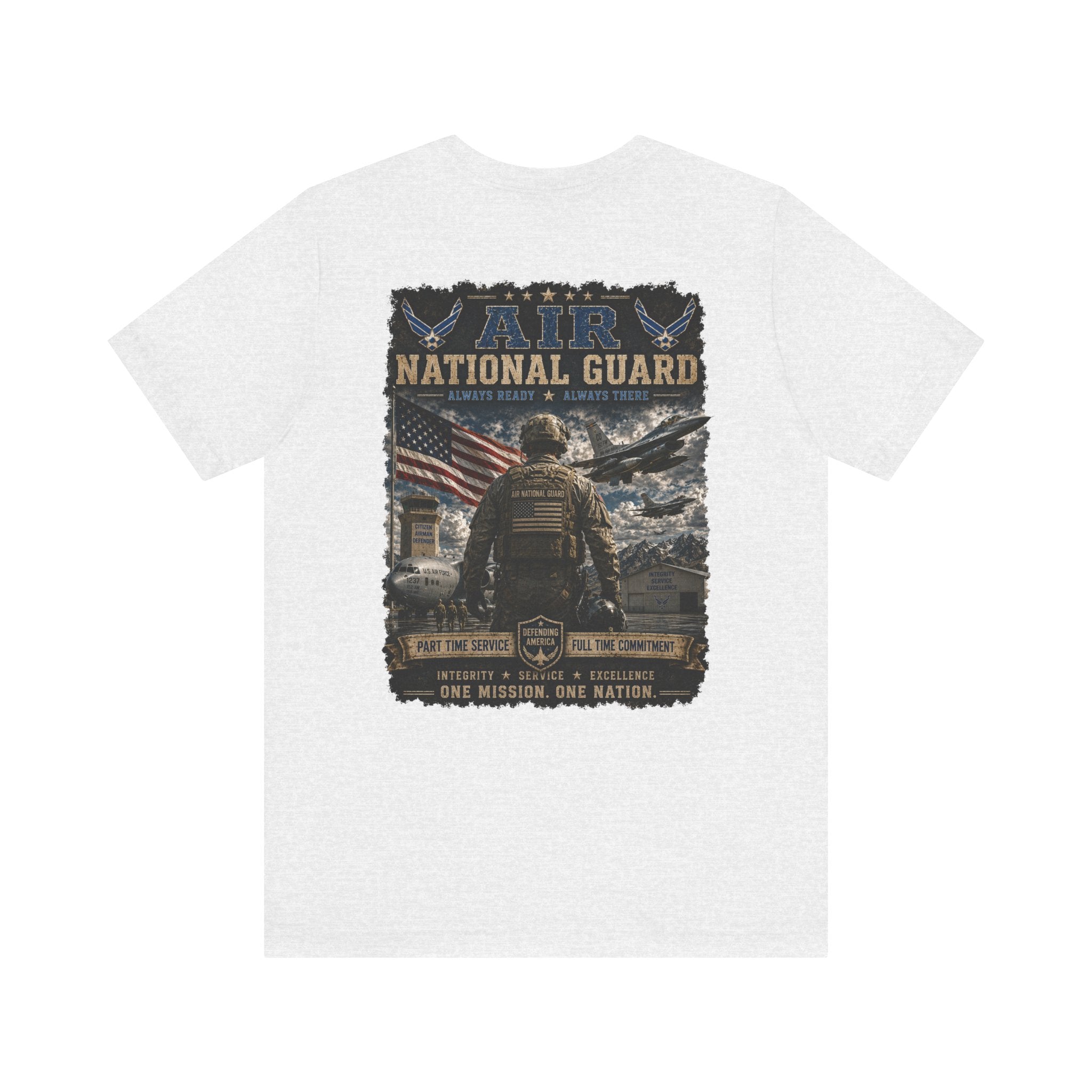 Air National Guard Graphic Tee — Military Dog Tags Veteran Tribute T-Shirt