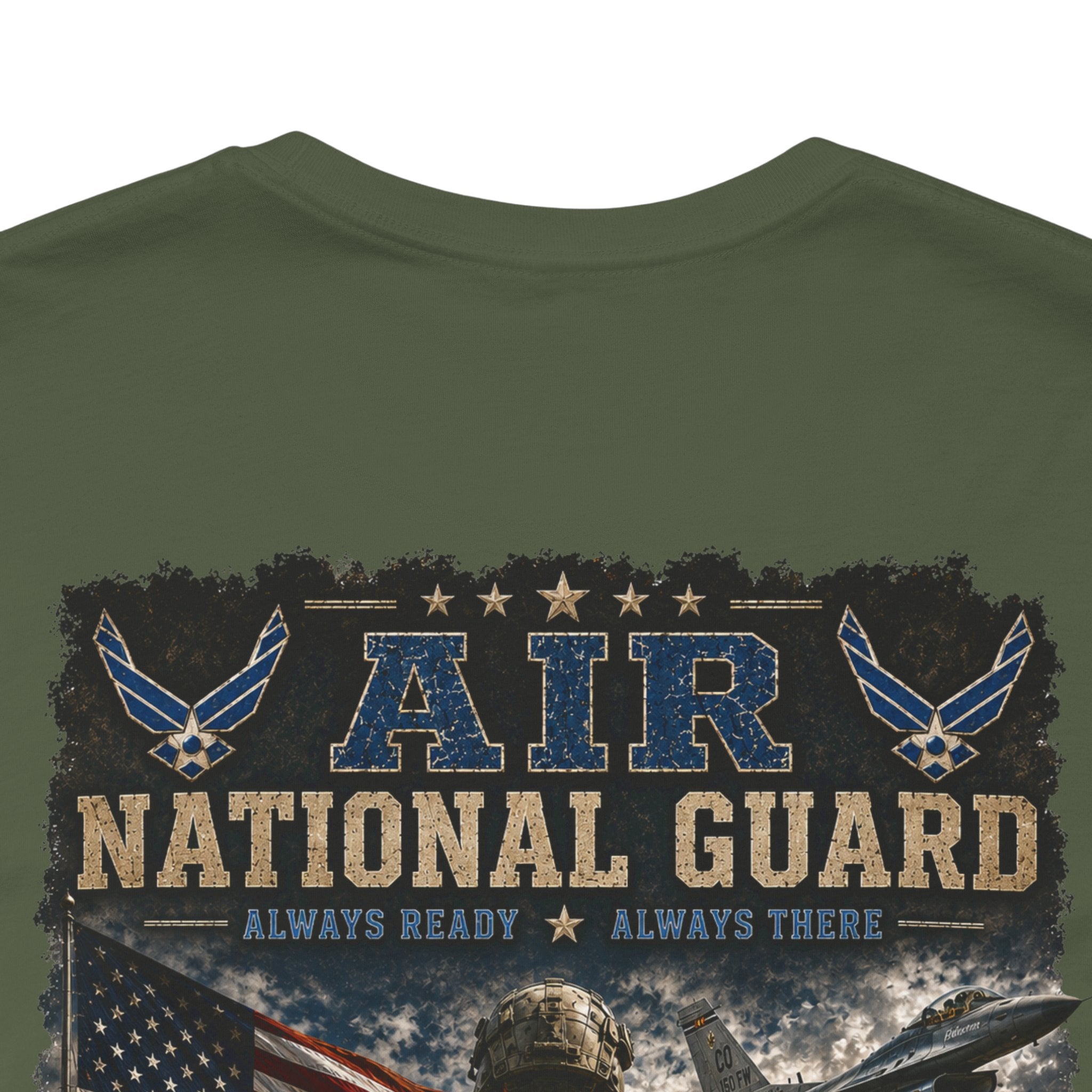Air National Guard Graphic Tee — Military Dog Tags Veteran Tribute T-Shirt