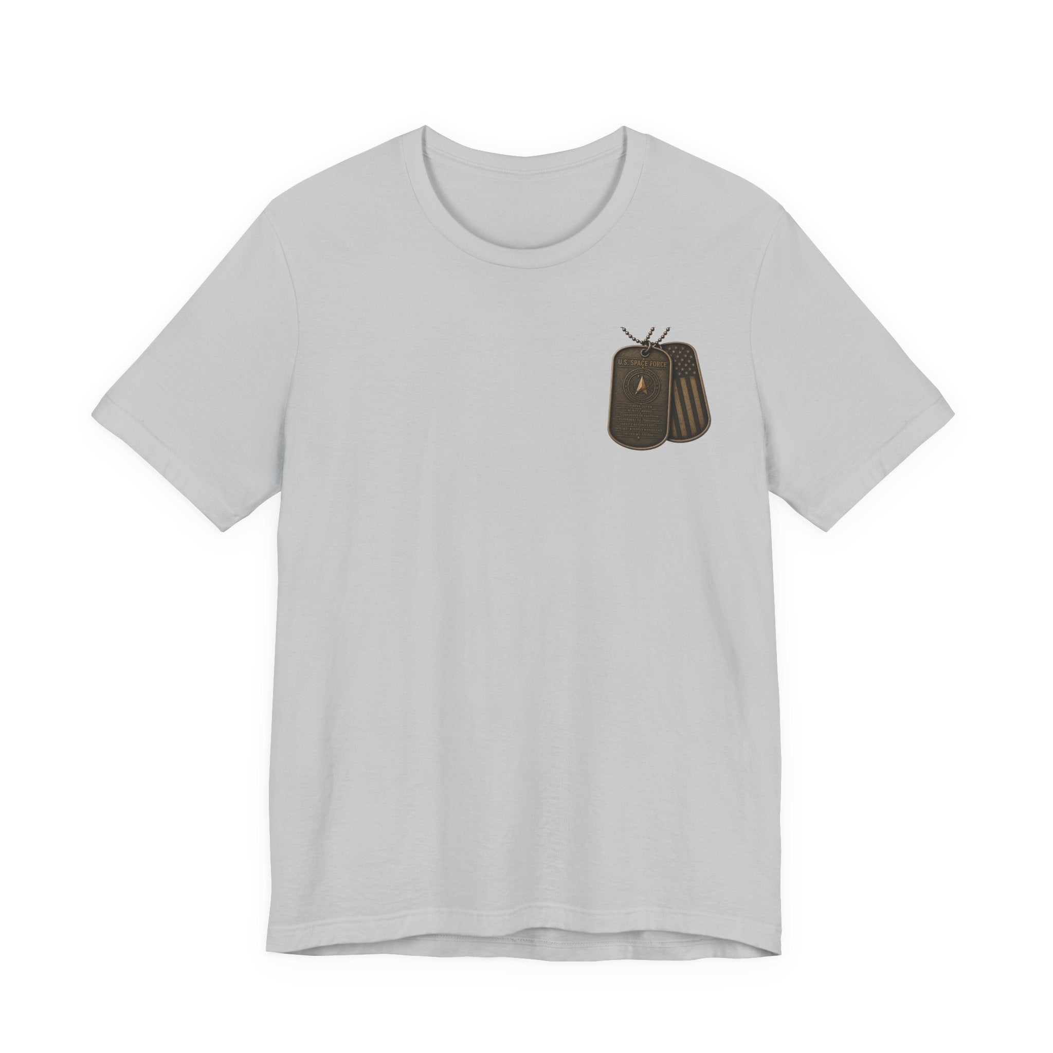 Space Force Graphic Tee — Military Dog Tags T-Shirt