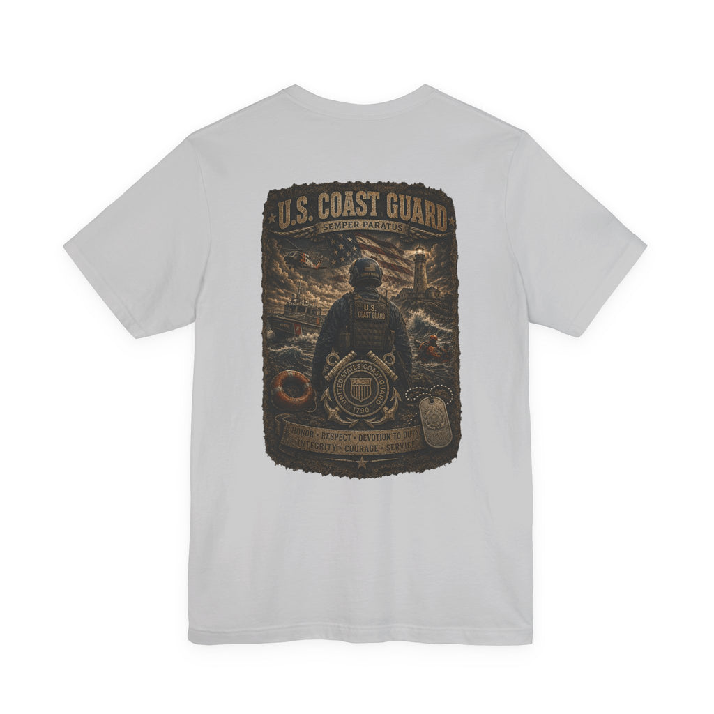 U.S. Coast Guard Veteran Tee | Dog Tags Graphic T-Shirt