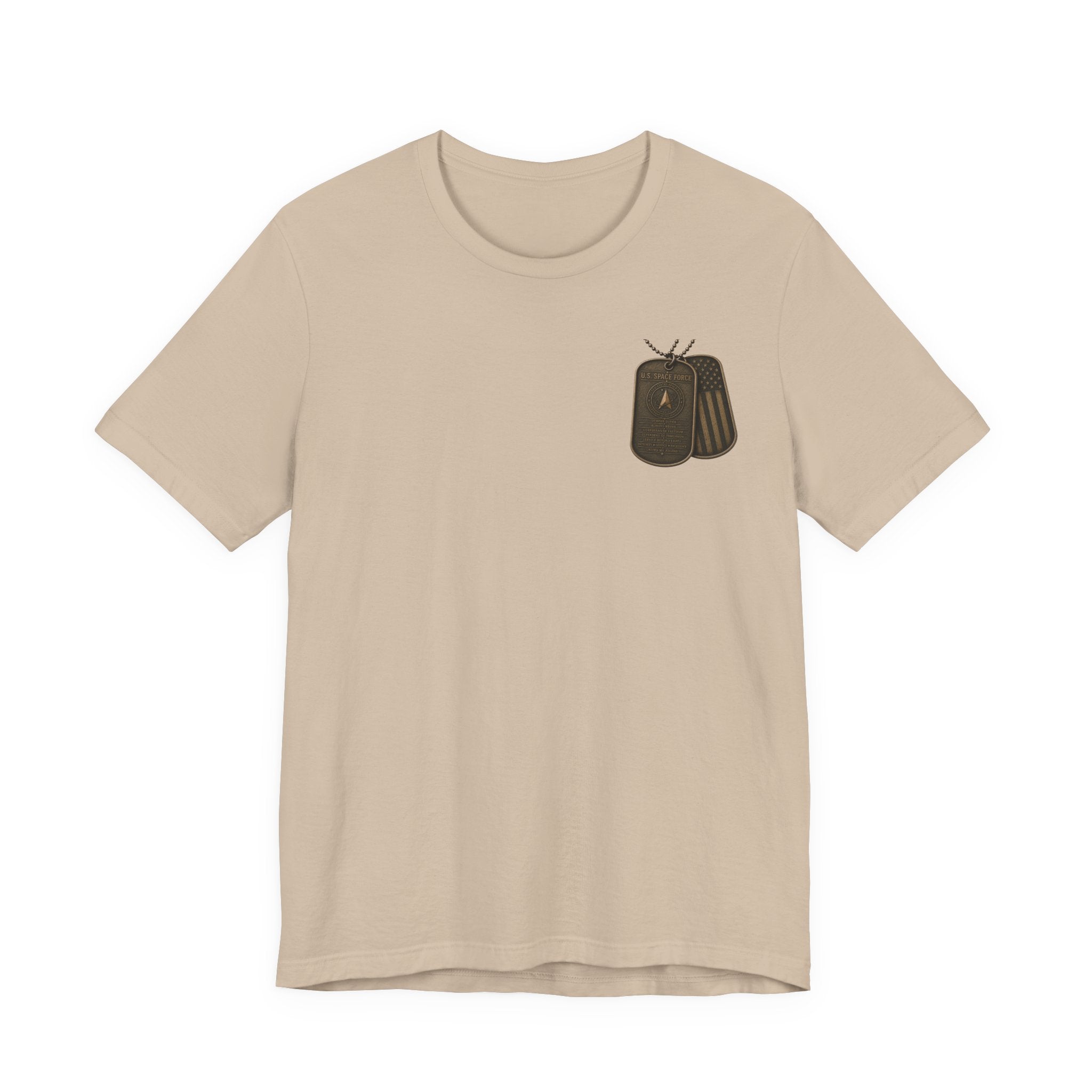 Space Force Graphic Tee — Military Dog Tags T-Shirt