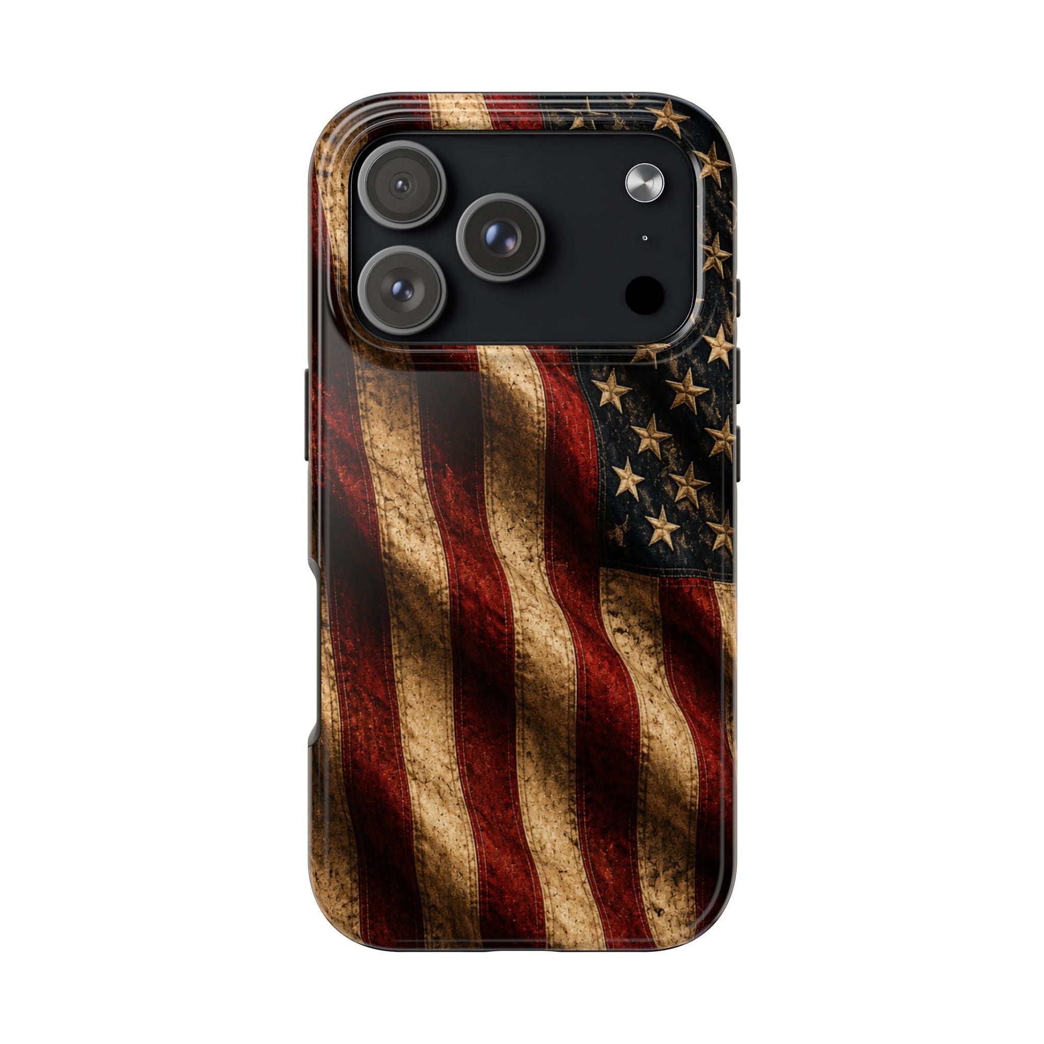 Distressed American Flag Tough Phone Case | Patriotic iPhone Cover