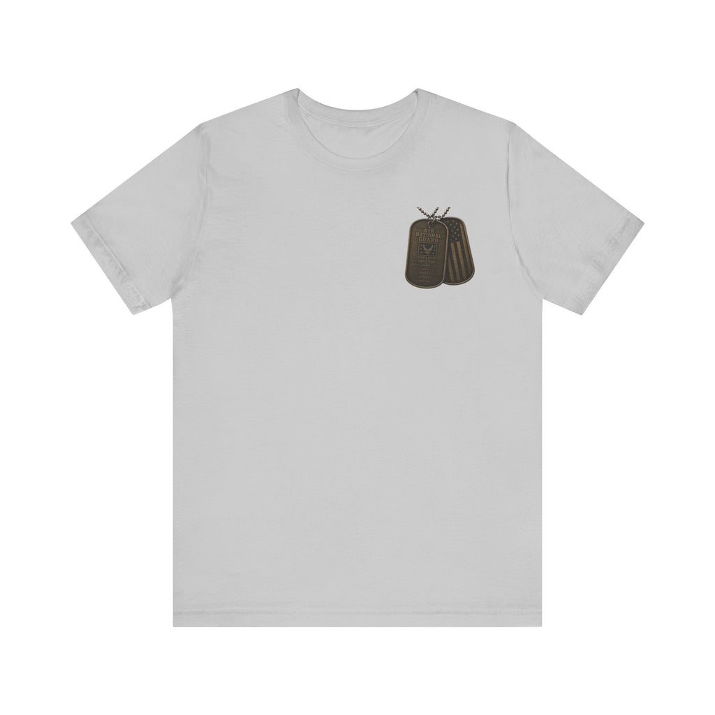 Air National Guard Graphic Tee — Military Dog Tags Veteran Tribute T-Shirt