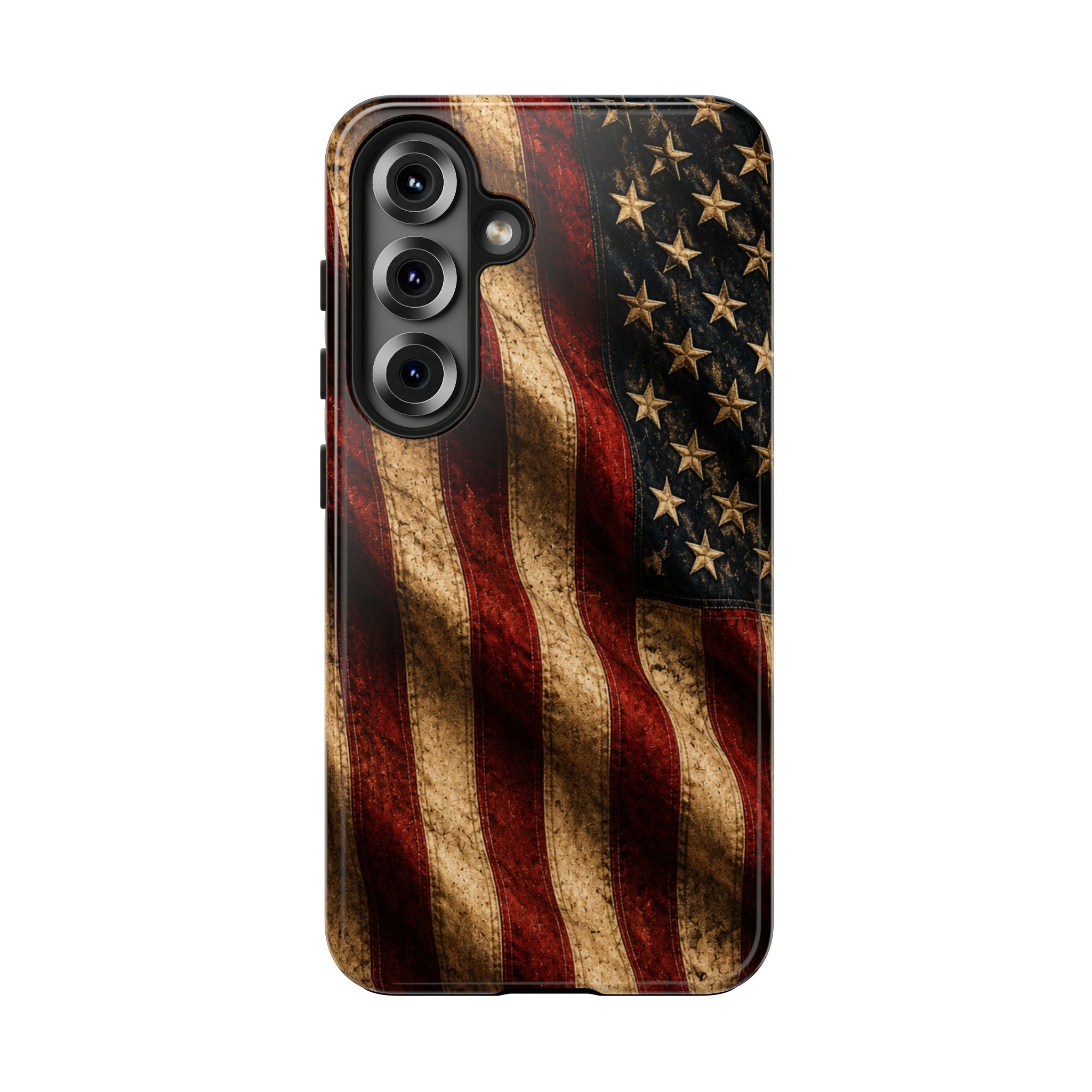 Distressed American Flag Tough Phone Case | Patriotic iPhone Cover