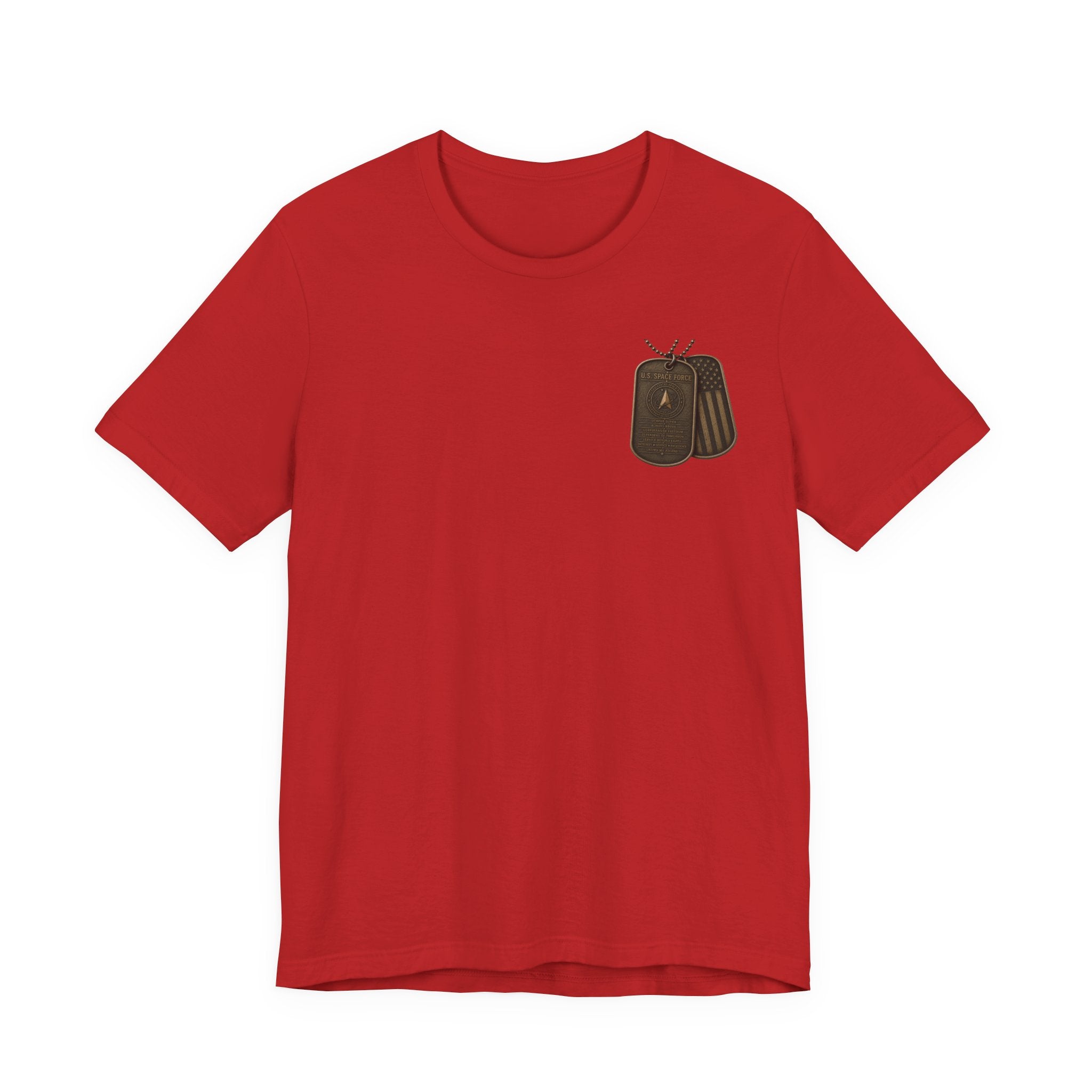 Space Force Graphic Tee — Military Dog Tags T-Shirt
