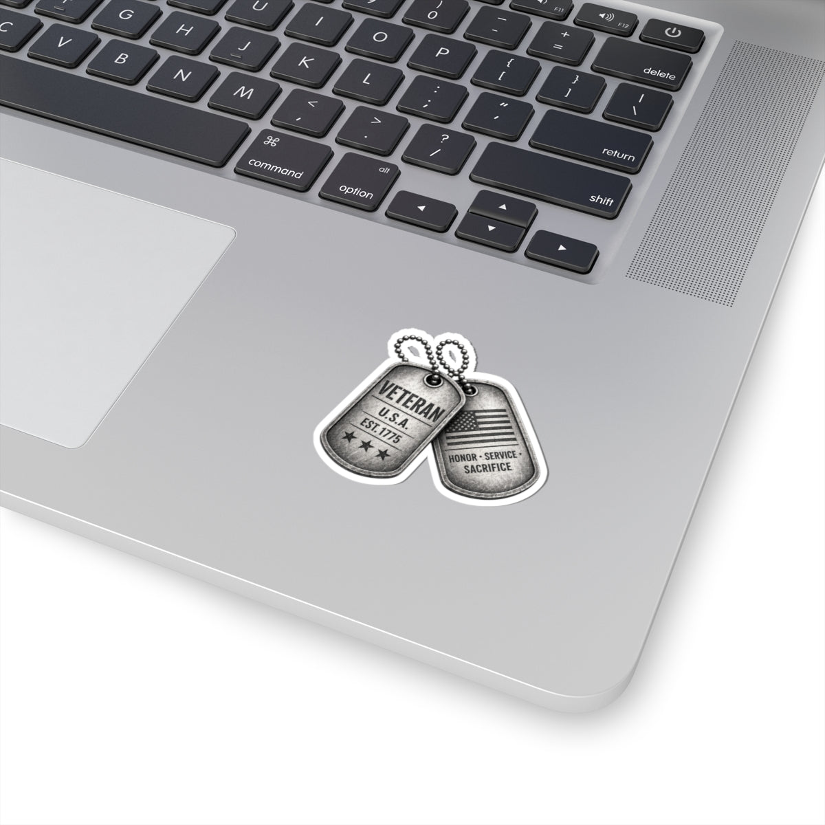 Veteran Dog Tag Stickers — Kiss-Cut Patriotic Honor & Service Decals