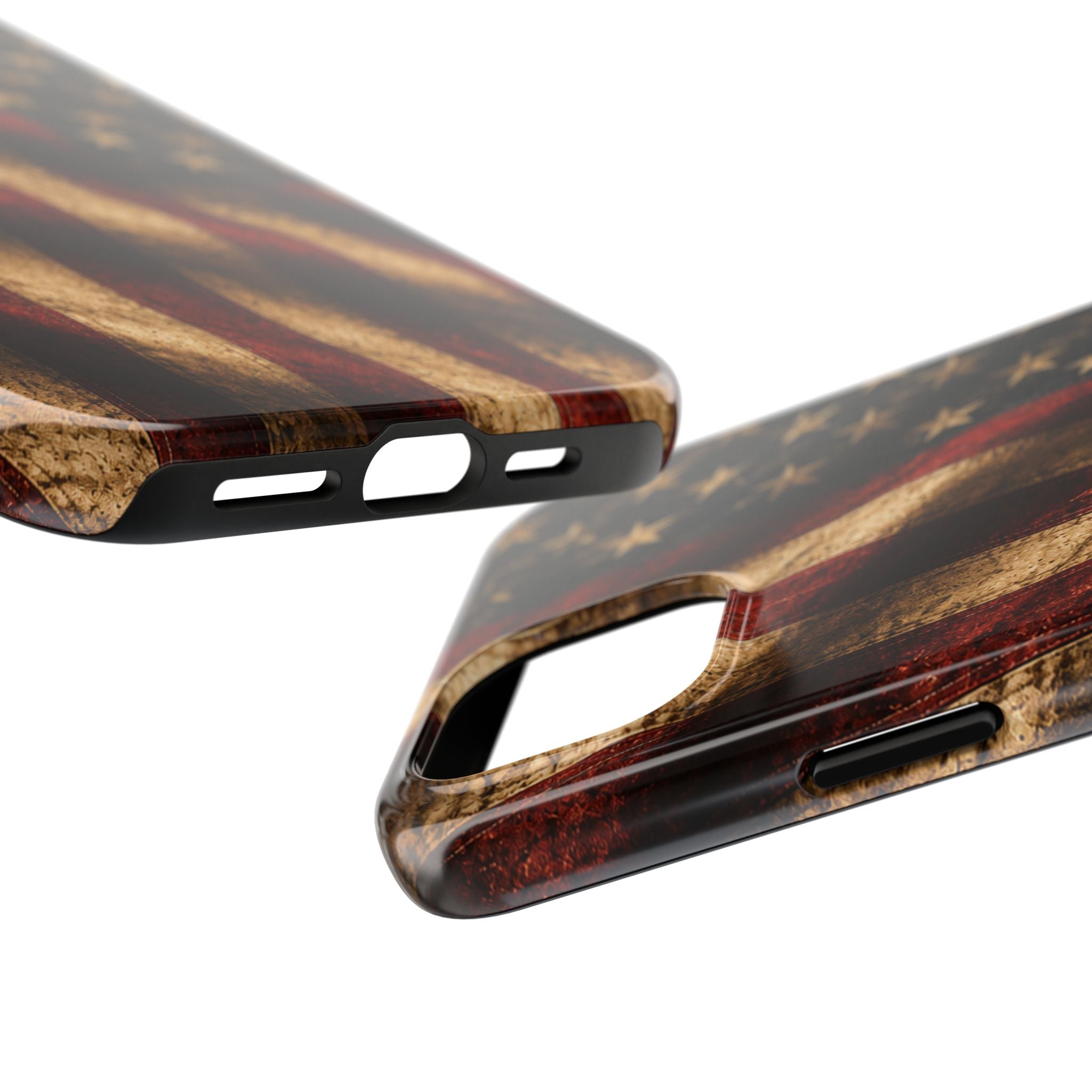 Distressed American Flag Tough Phone Case | Patriotic iPhone Cover