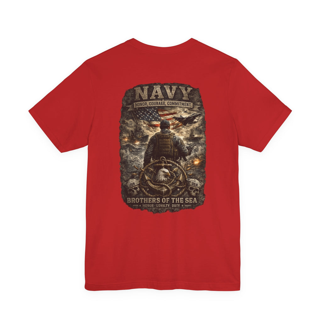 Navy Brothers of the Sea T-Shirt | Military Dog Tags Graphic