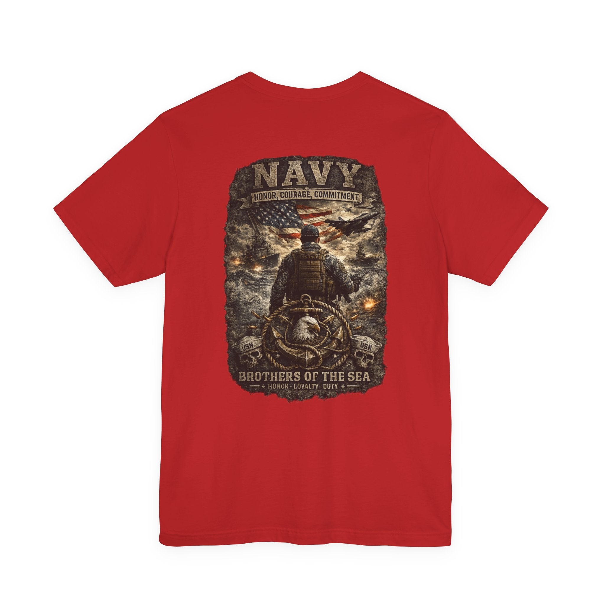 Navy Brothers of the Sea T-Shirt | Military Dog Tags Graphic