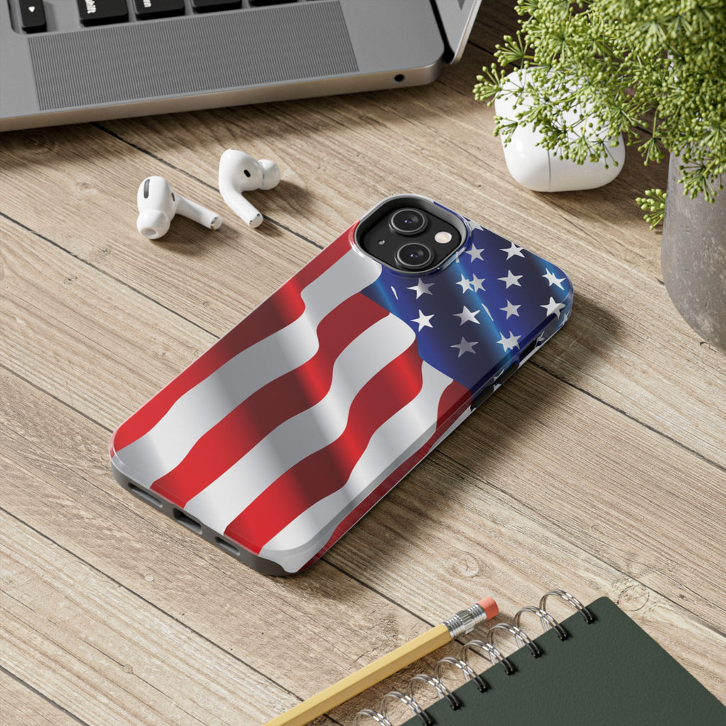American Flag Tough Phone Case — Patriotic Protective Phone Cover