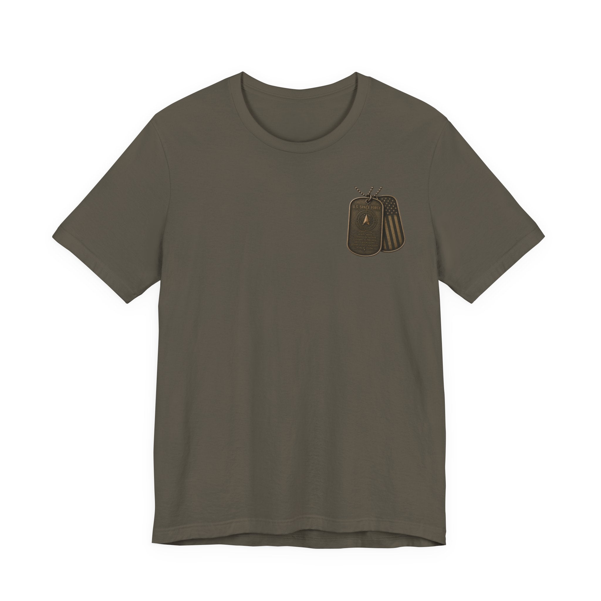 Space Force Graphic Tee — Military Dog Tags T-Shirt